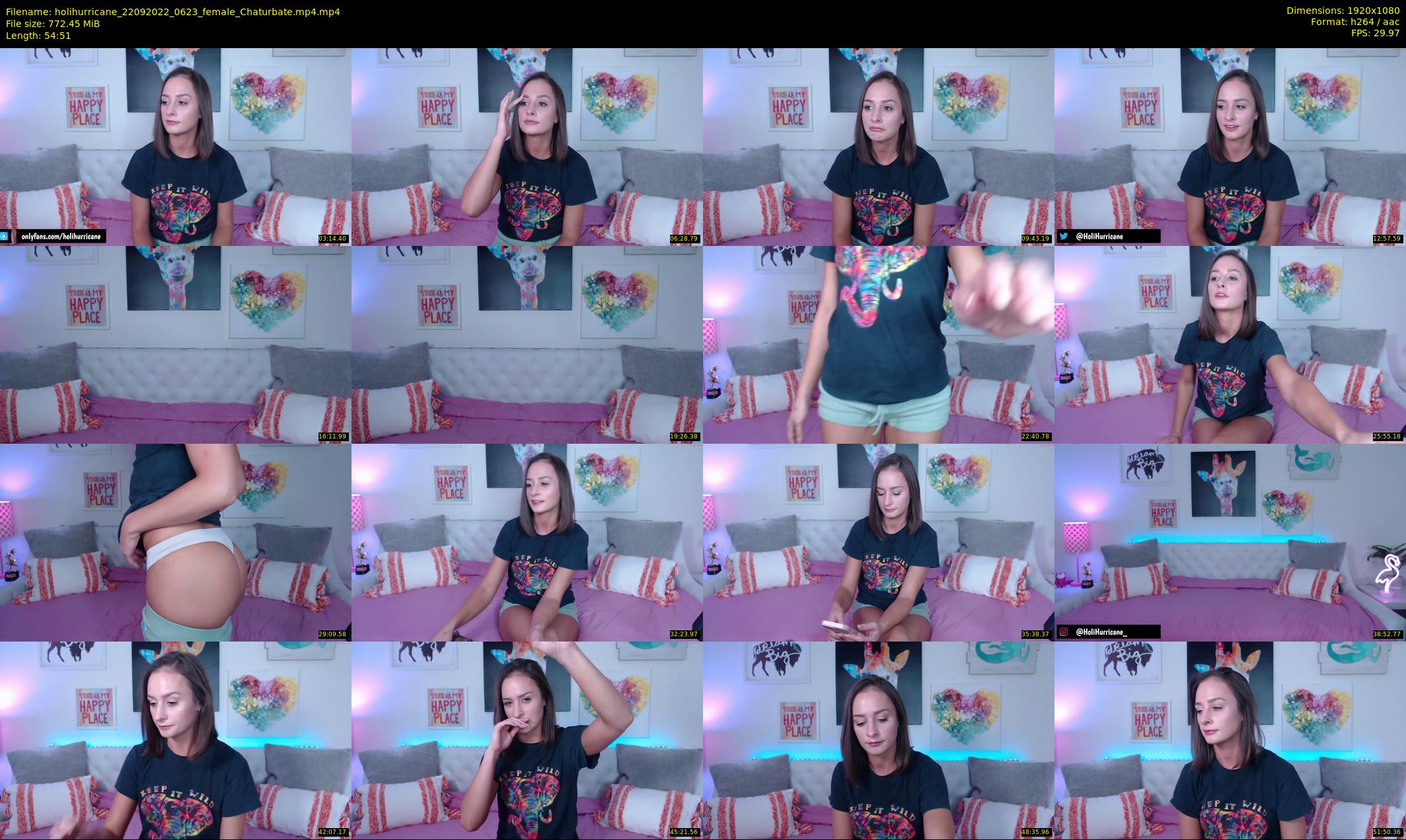 holihurricane — 55 minute Chaturbate female cam show recording, 1080p, Sep 22, 2022
