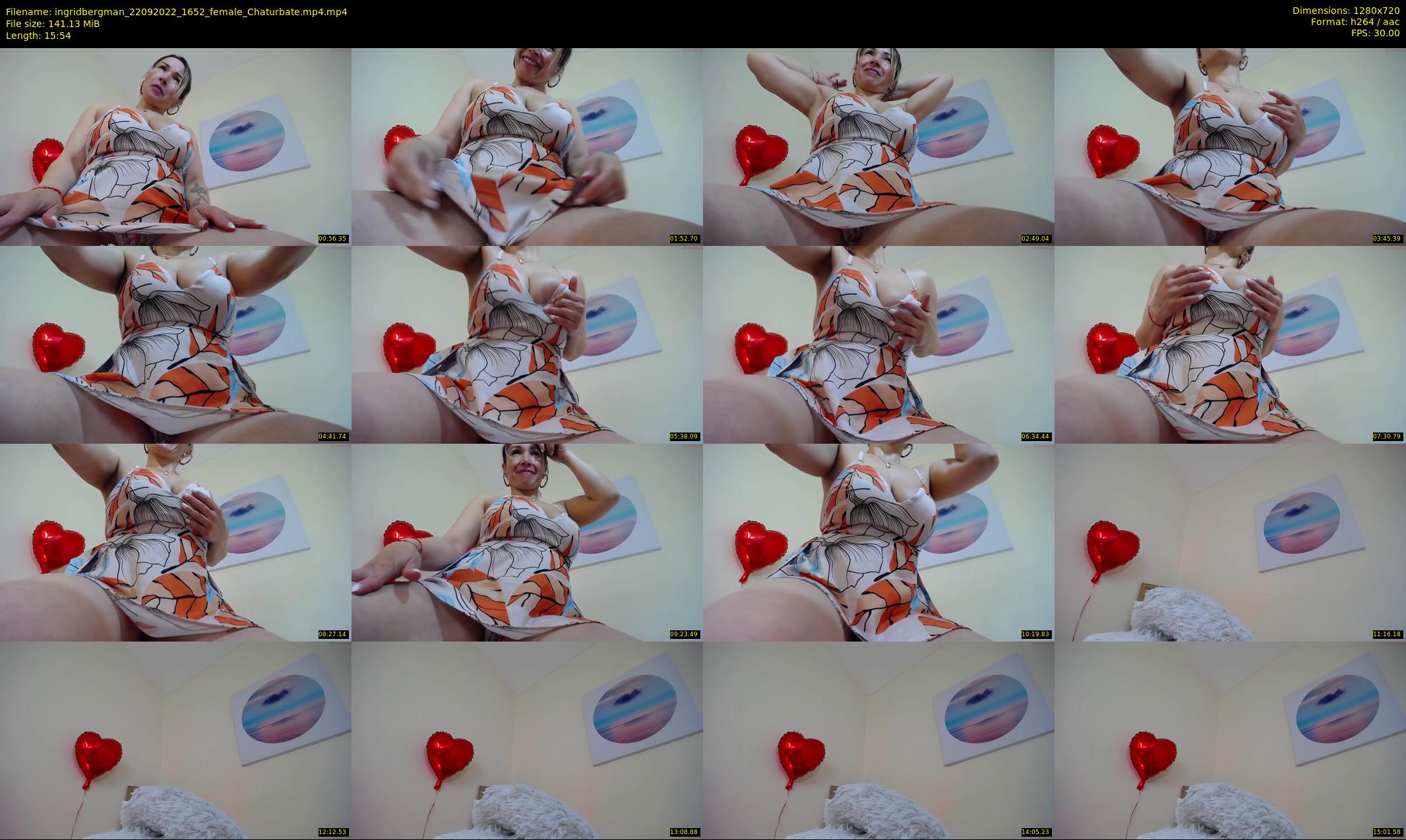 ingridbergman — 16 minute Chaturbate female cam show recording, 720p, Sep 22, 2022