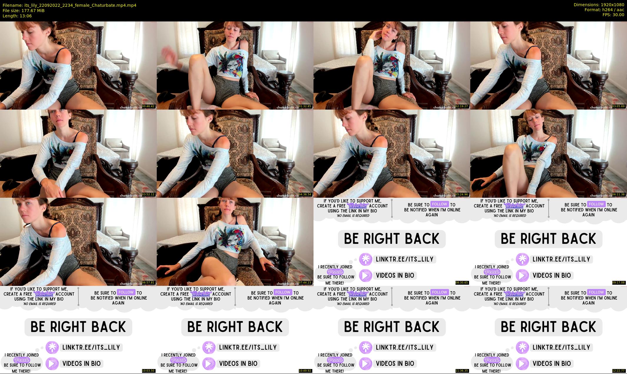 its_lily — 14 minute Chaturbate female cam show recording, 1080p, Sep 22, 2022
