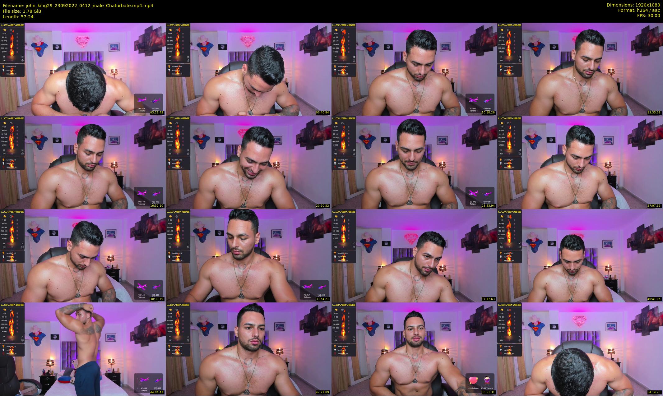 john_king29 — 58 minute Chaturbate male cam show recording, 1080p, Sep 23, 2022