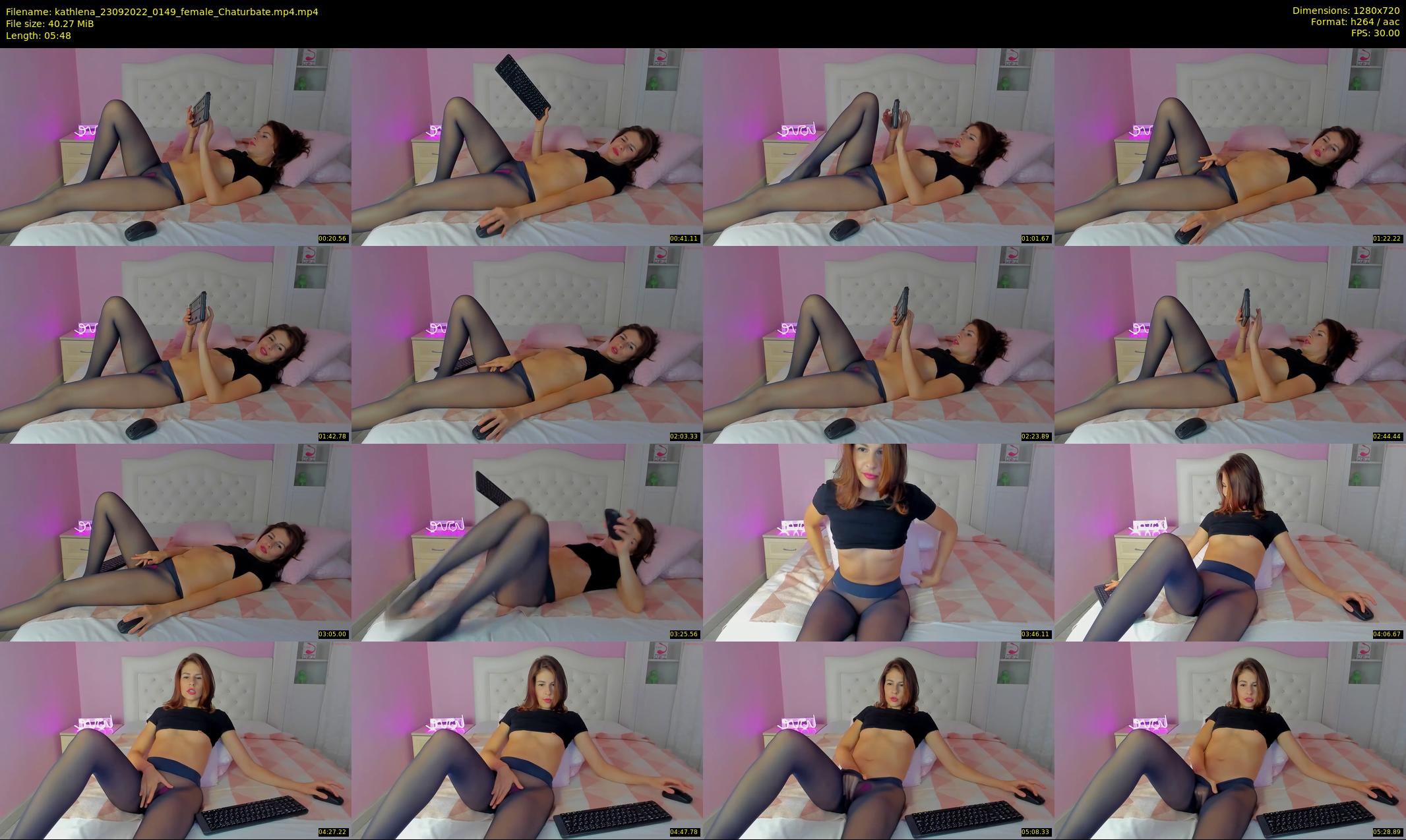 kathlena — 6 minute Chaturbate female cam show recording, 720p, Sep 23, 2022