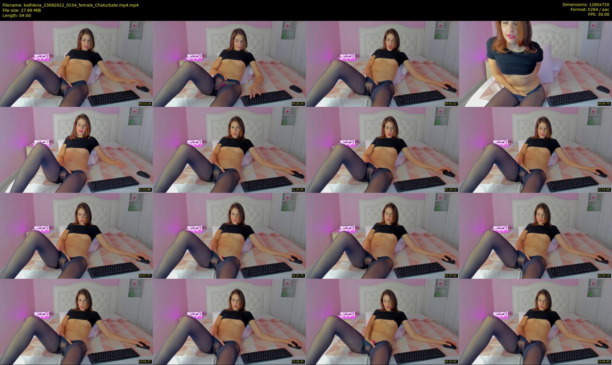 kathlena — 4 minute Chaturbate female cam show recording, 720p, Sep 23, 2022