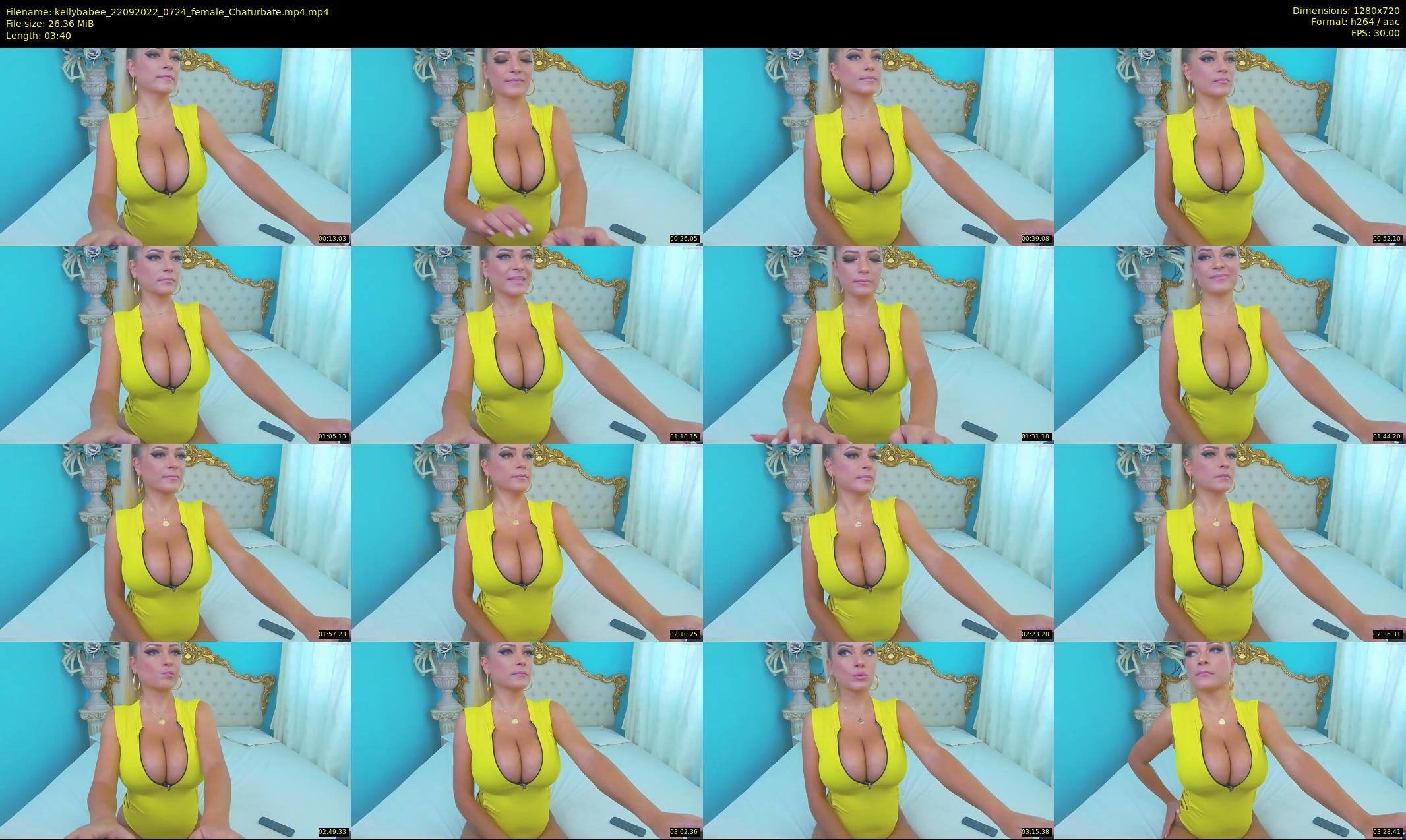 kellybabee — 4 minute Chaturbate female cam show recording, 720p, Sep 22, 2022