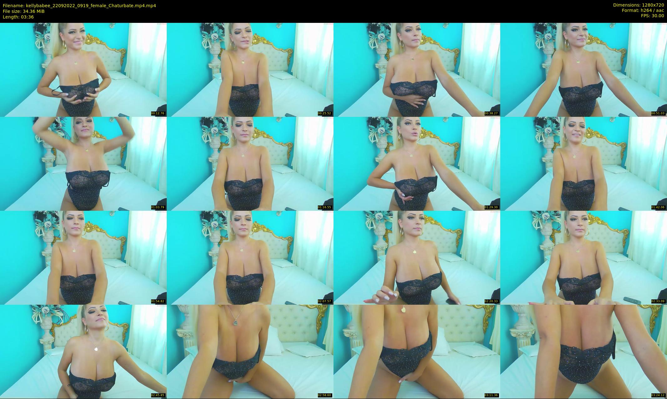 kellybabee — 4 minute Chaturbate female cam show recording, 720p, Sep 22, 2022