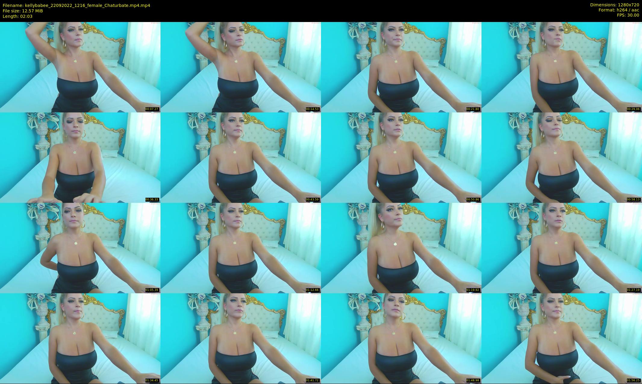 kellybabee — 3 minute Chaturbate female cam show recording, 720p, Sep 22, 2022