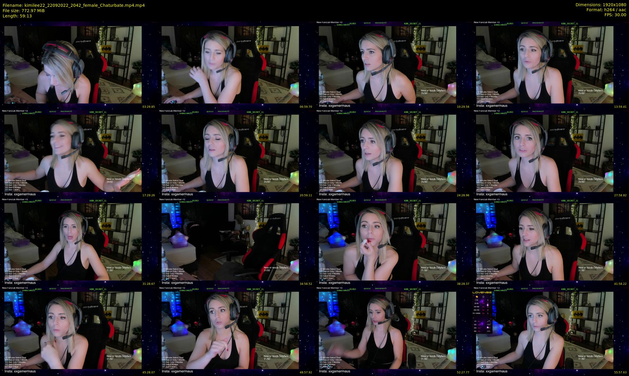 kimilee22 — 60 minute Chaturbate female cam show recording, 1080p, Sep 22, 2022