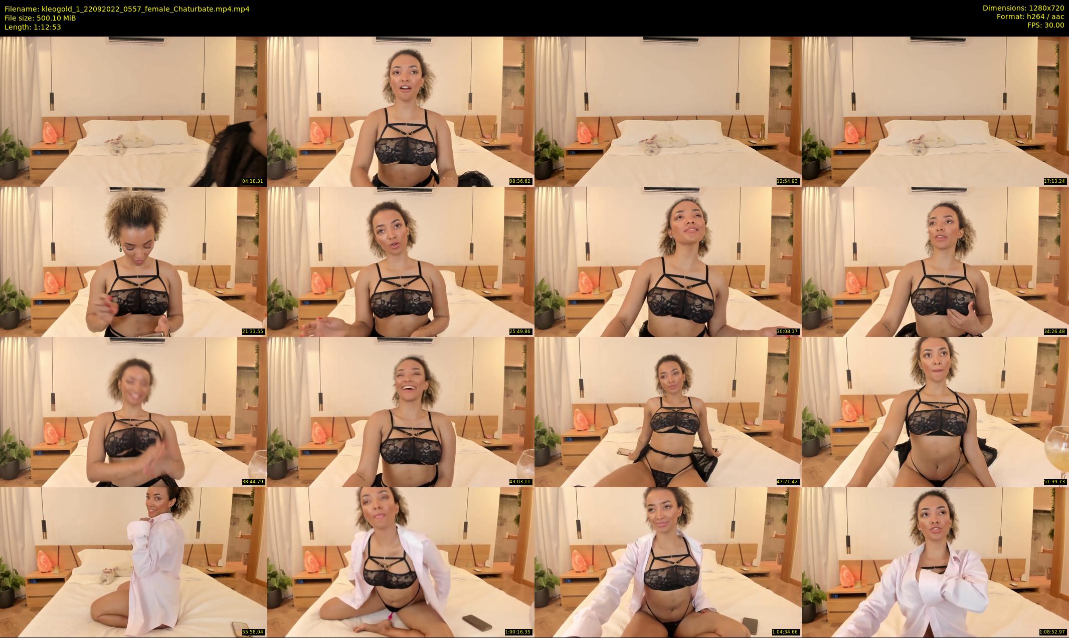 kleogold_1 — 73 minute Chaturbate female cam show recording, 720p, Sep 22, 2022