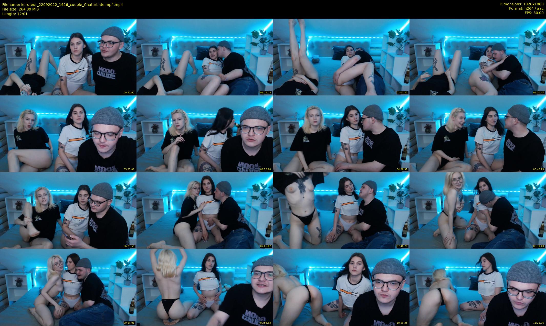 kuroteur — 13 minute Chaturbate couple cam show recording, 1080p, Sep 22, 2022