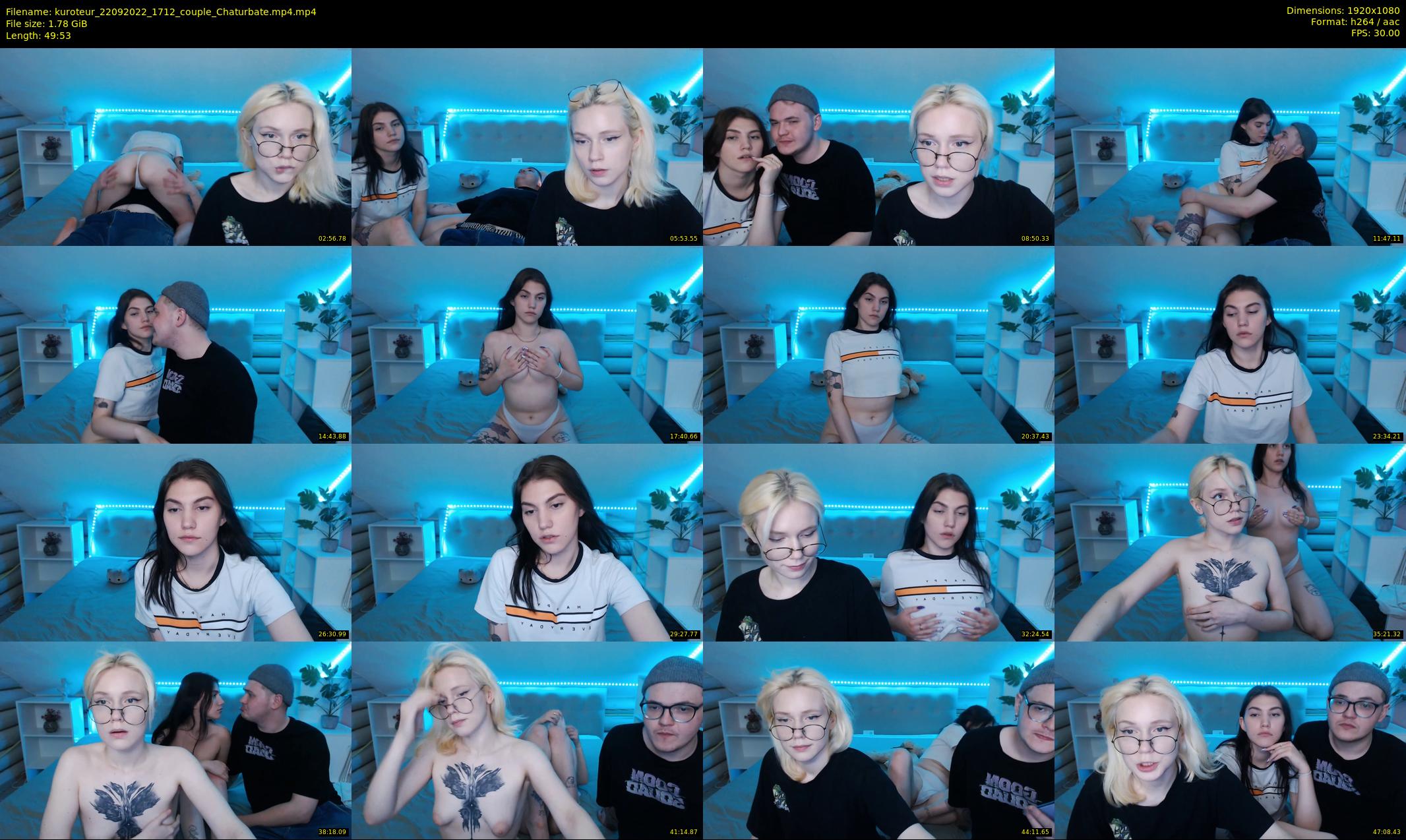 kuroteur — 50 minute Chaturbate couple cam show recording, 1080p, Sep 22, 2022