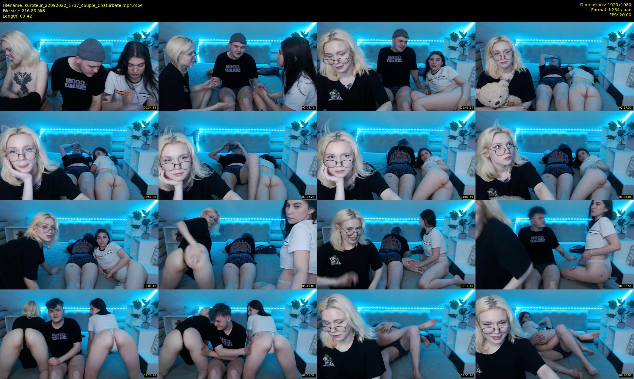 kuroteur — 10 minute Chaturbate couple cam show recording, 1080p, Sep 22, 2022