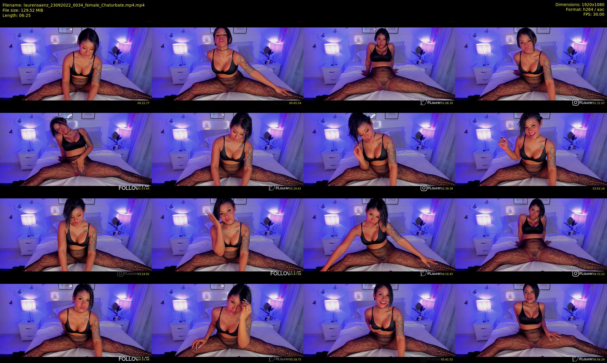 laurensaenz — 7 minute Chaturbate female cam show recording, 1080p, Sep 23, 2022