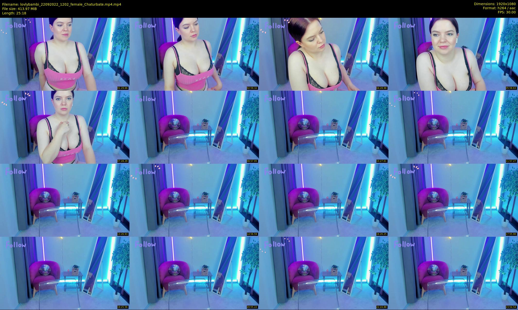 lovlybambi — 26 minute Chaturbate female cam show recording, 1080p, Sep 22, 2022