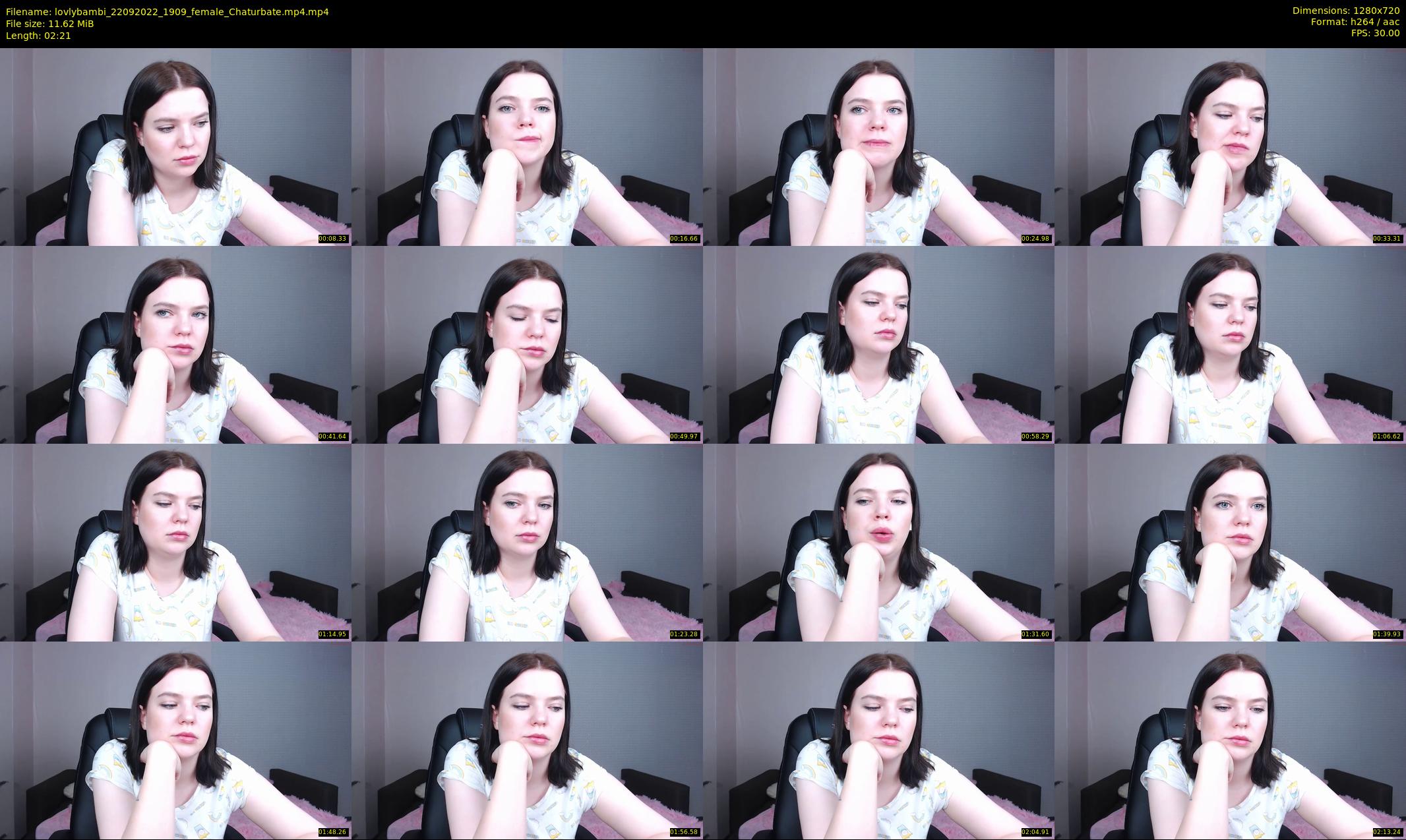lovlybambi — 3 minute Chaturbate female cam show recording, 720p, Sep 22, 2022