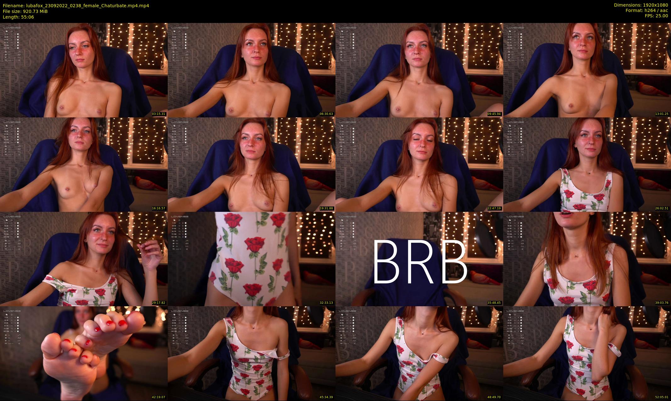 lubafox — 56 minute Chaturbate female cam show recording, 1080p, Sep 23, 2022