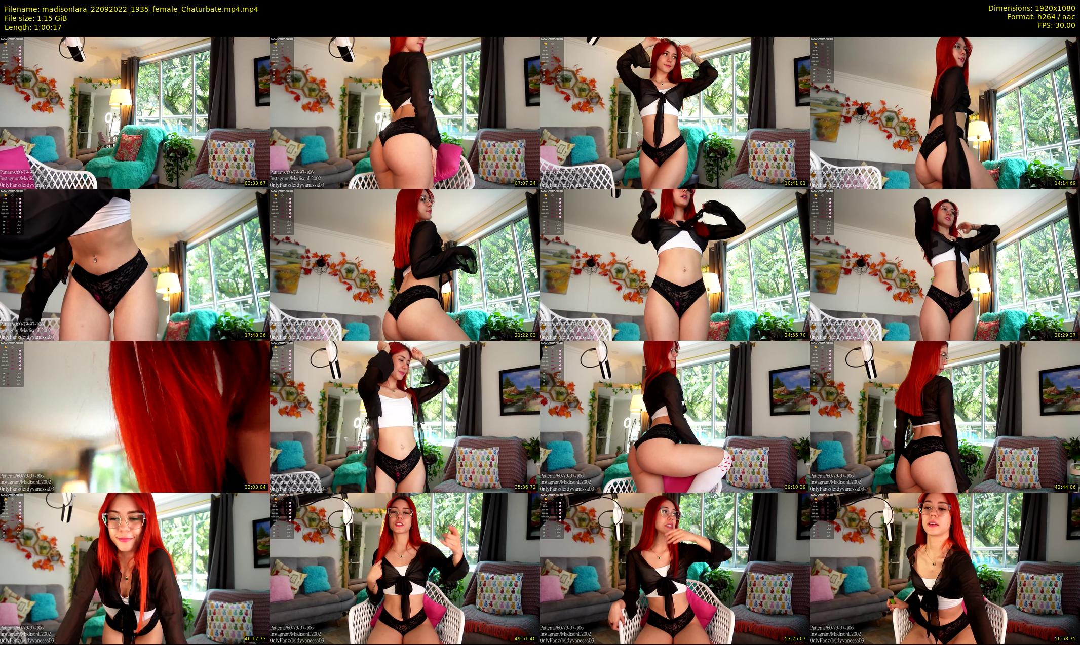 madisonlara — 61 minute Chaturbate female cam show recording, 1080p, Sep 22, 2022