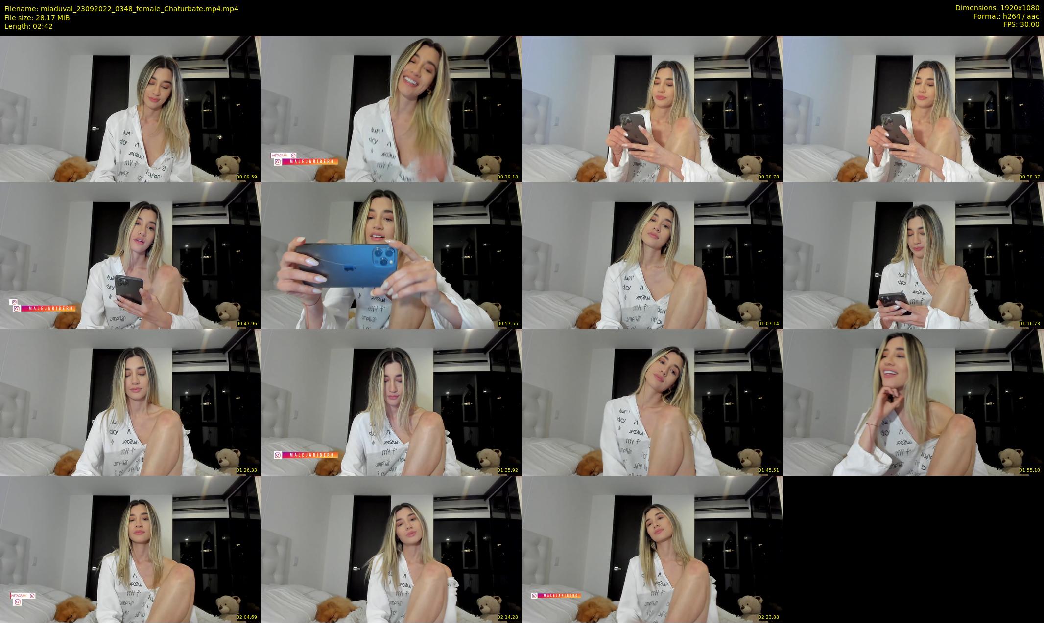 miaduval — 3 minute Chaturbate female cam show recording, 1080p, Sep 23, 2022