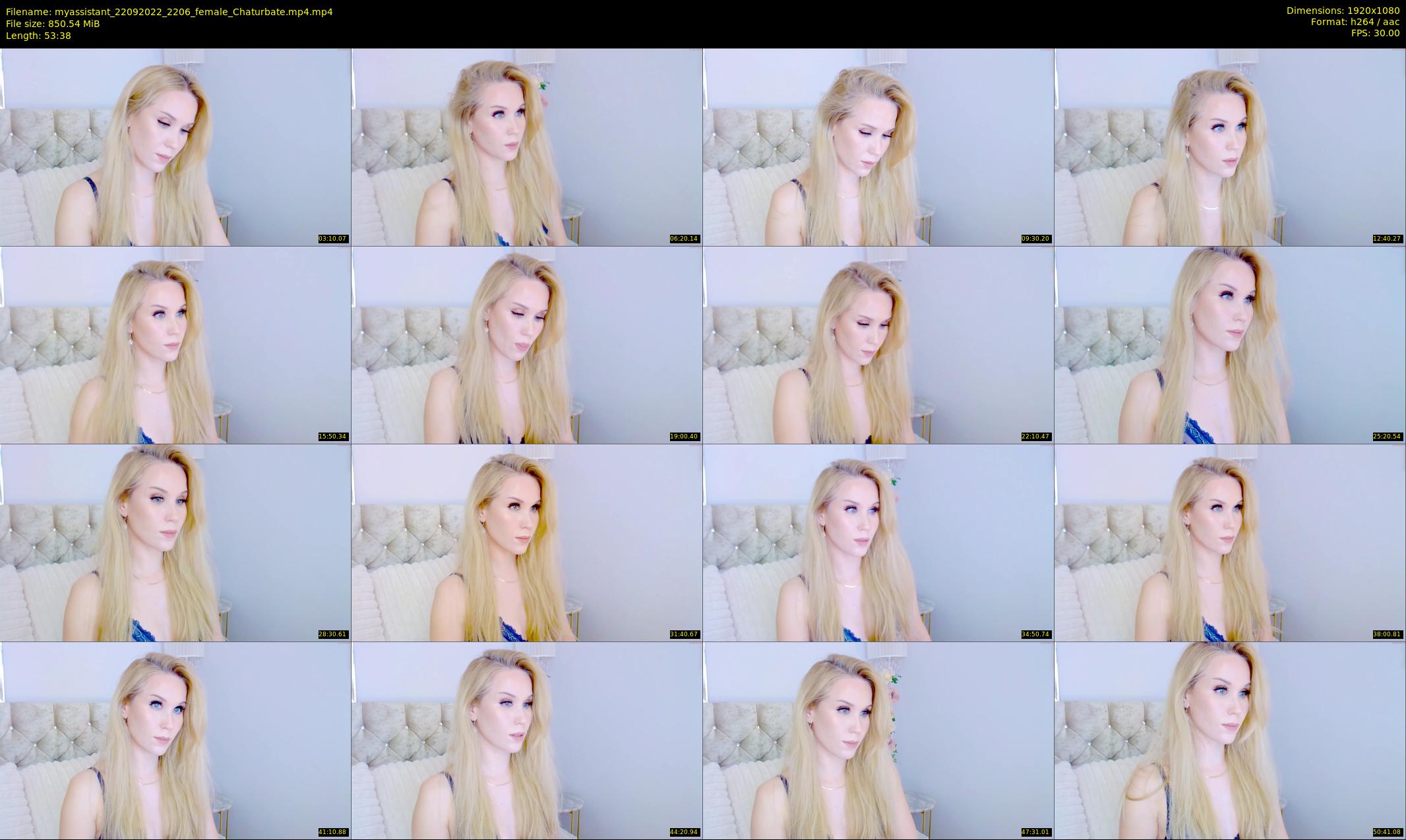 myassistant — 54 minute Chaturbate female cam show recording, 1080p, Sep 22, 2022