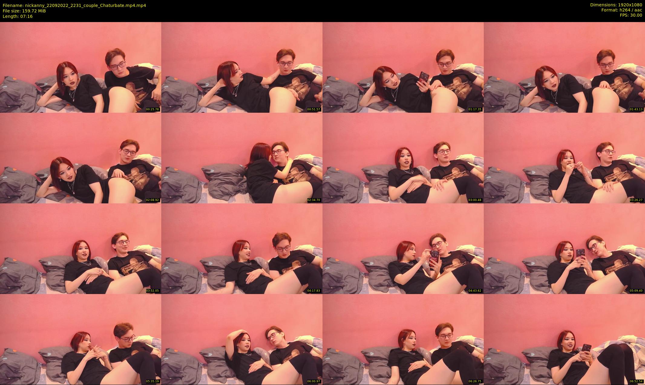 nickanny — 8 minute Chaturbate couple cam show recording, 1080p, Sep 22, 2022