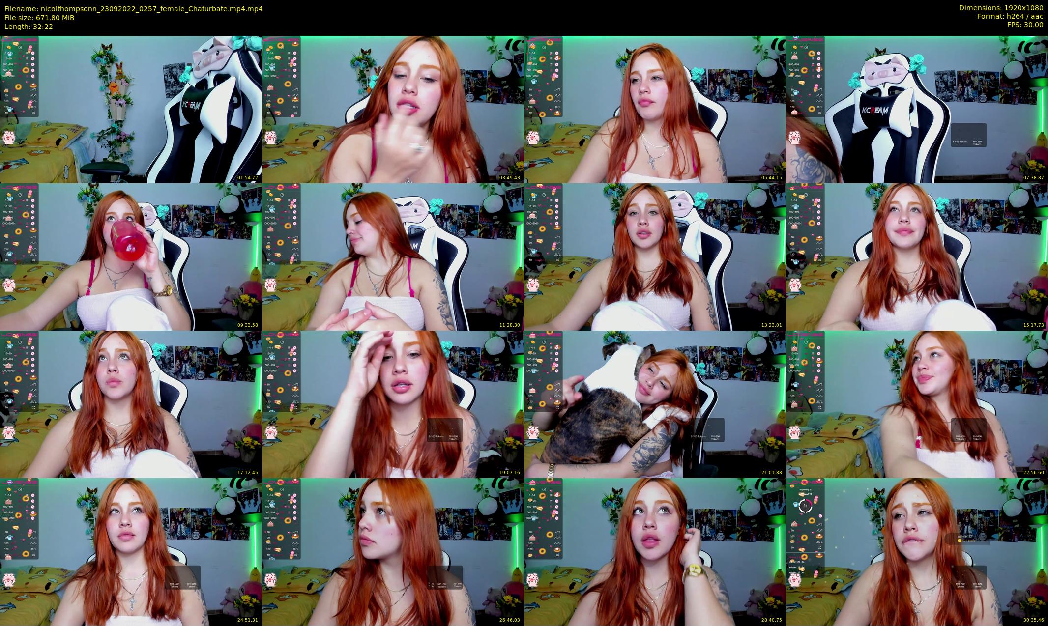 nicolthompsonn — 33 minute Chaturbate female cam show recording, 1080p, Sep 23, 2022