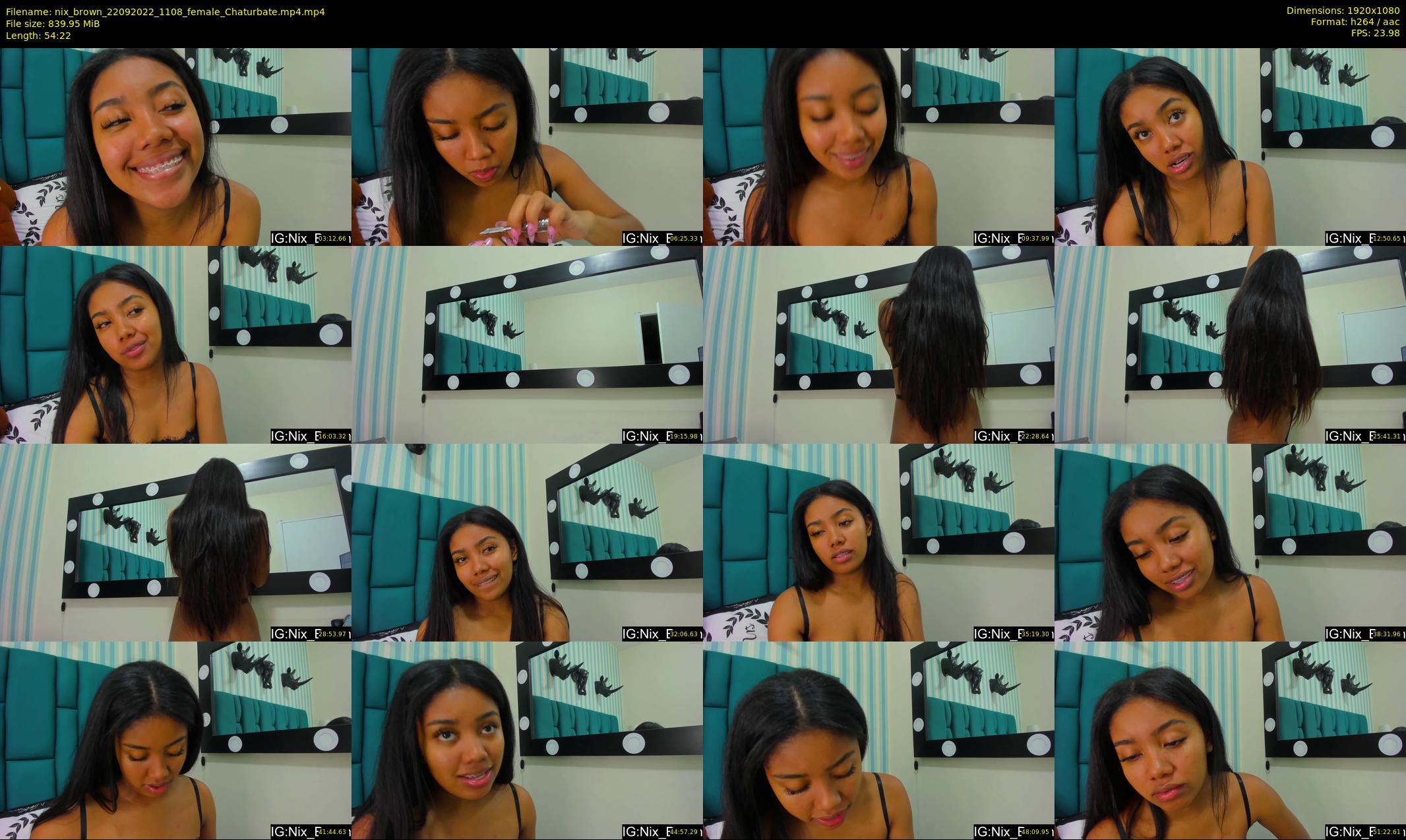 nix_brown — 55 minute Chaturbate female cam show recording, 1080p, Sep 22, 2022