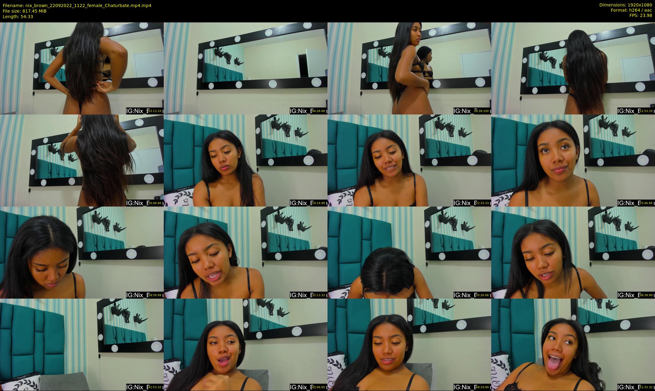 nix_brown — 55 minute Chaturbate female cam show recording, 1080p, Sep 22, 2022