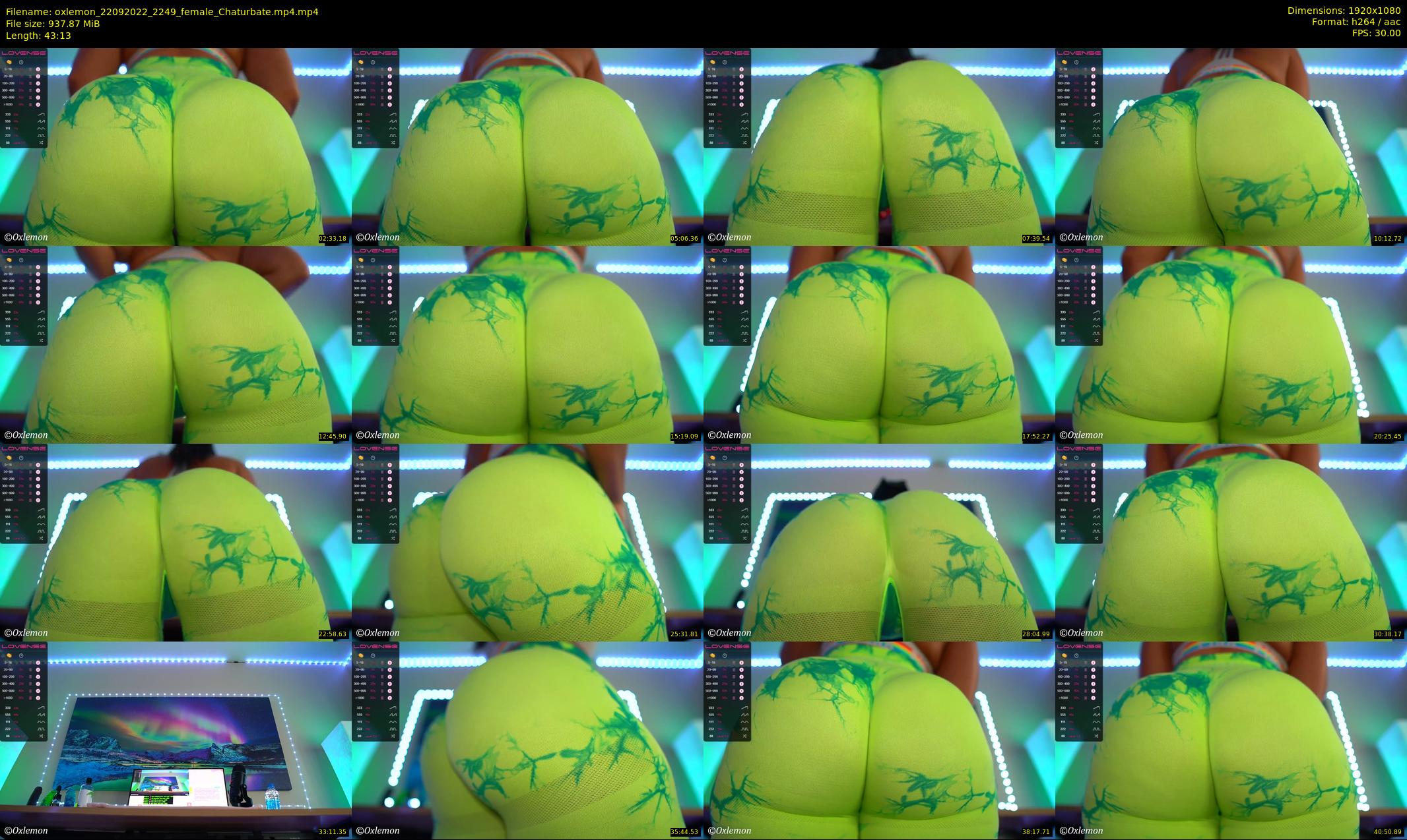 oxlemon — 44 minute Chaturbate female cam show recording, 1080p, Sep 22, 2022