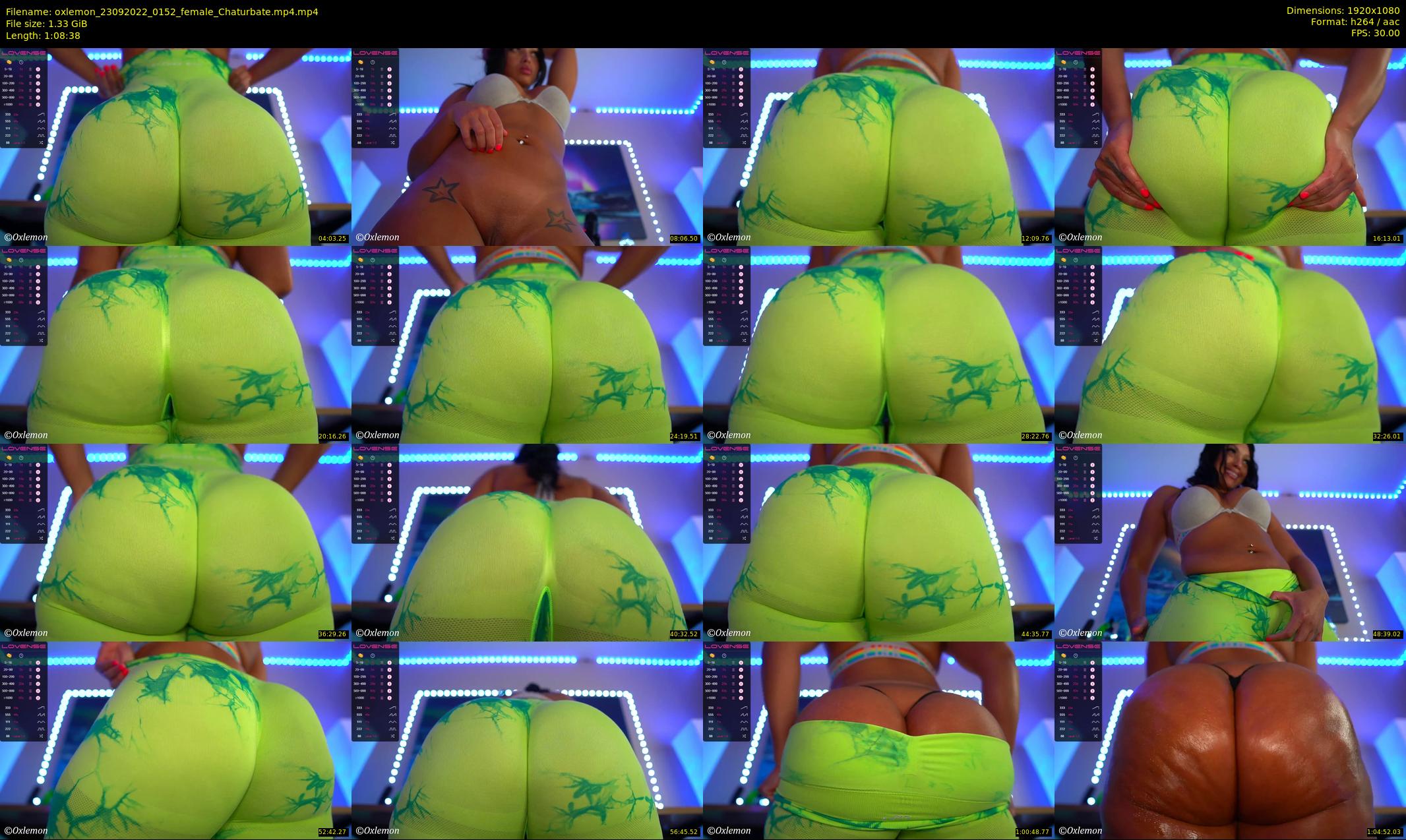 oxlemon — 69 minute Chaturbate female cam show recording, 1080p, Sep 23, 2022
