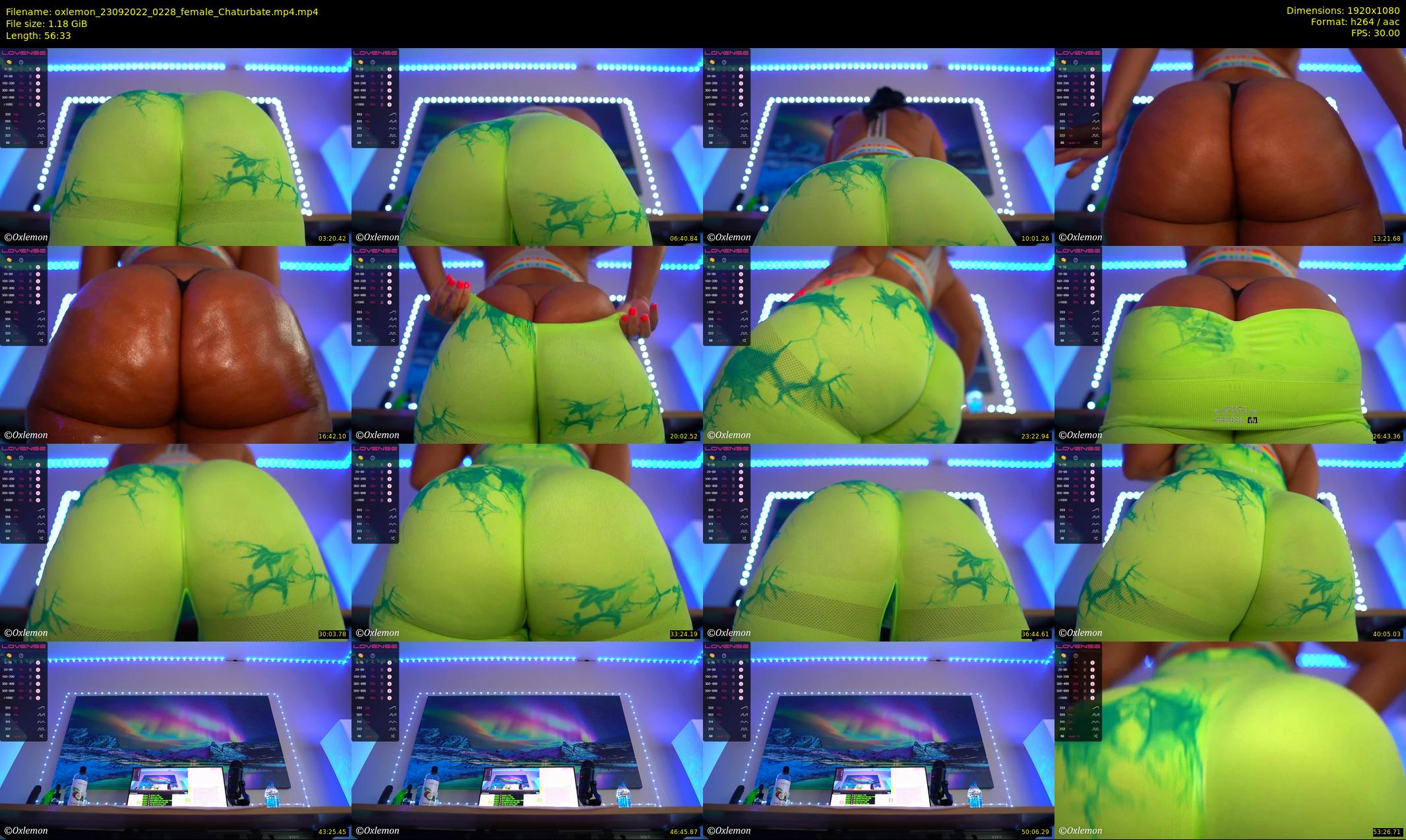 oxlemon — 57 minute Chaturbate female cam show recording, 1080p, Sep 23, 2022
