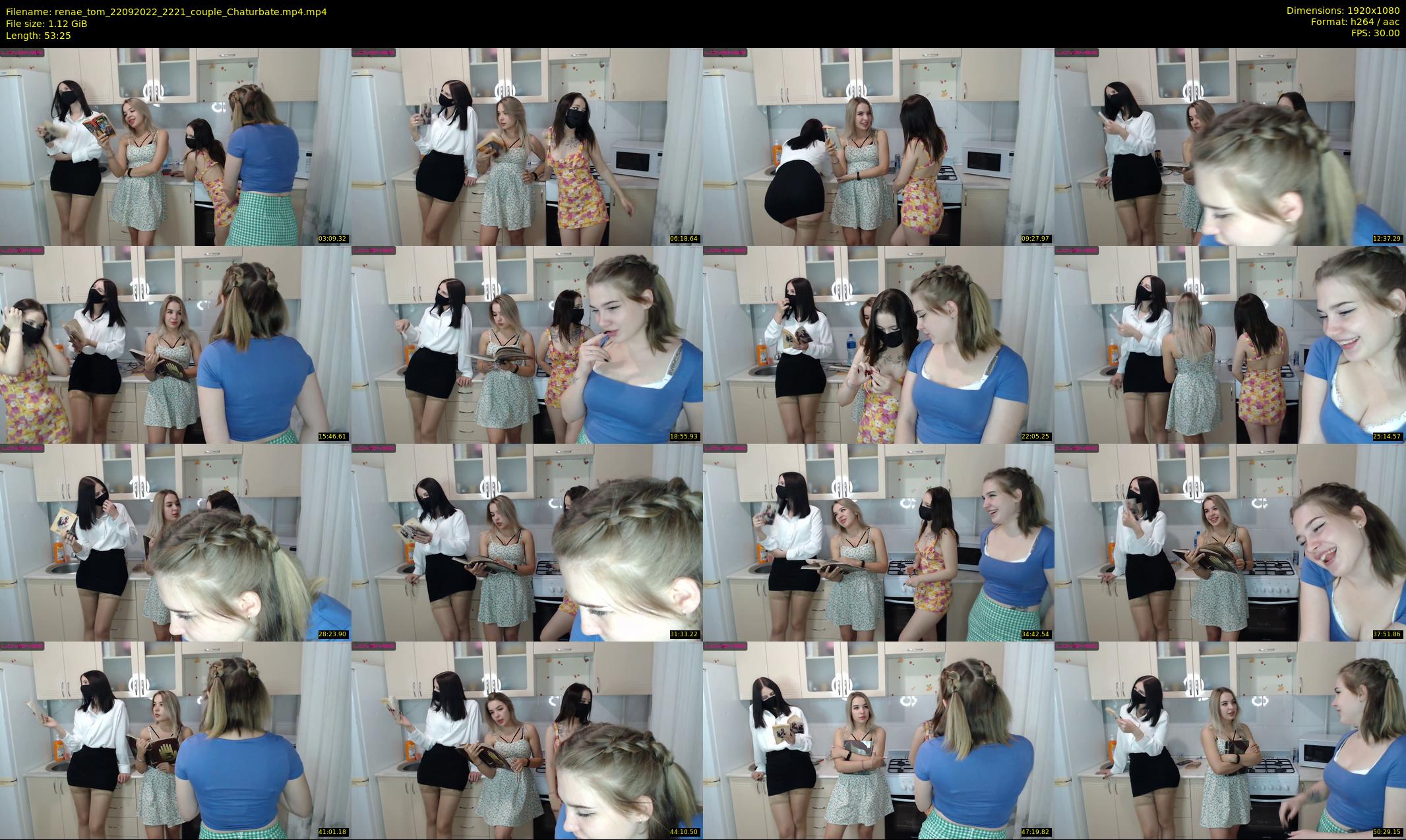renae_tom — 54 minute Chaturbate couple cam show recording, 1080p, Sep 22, 2022