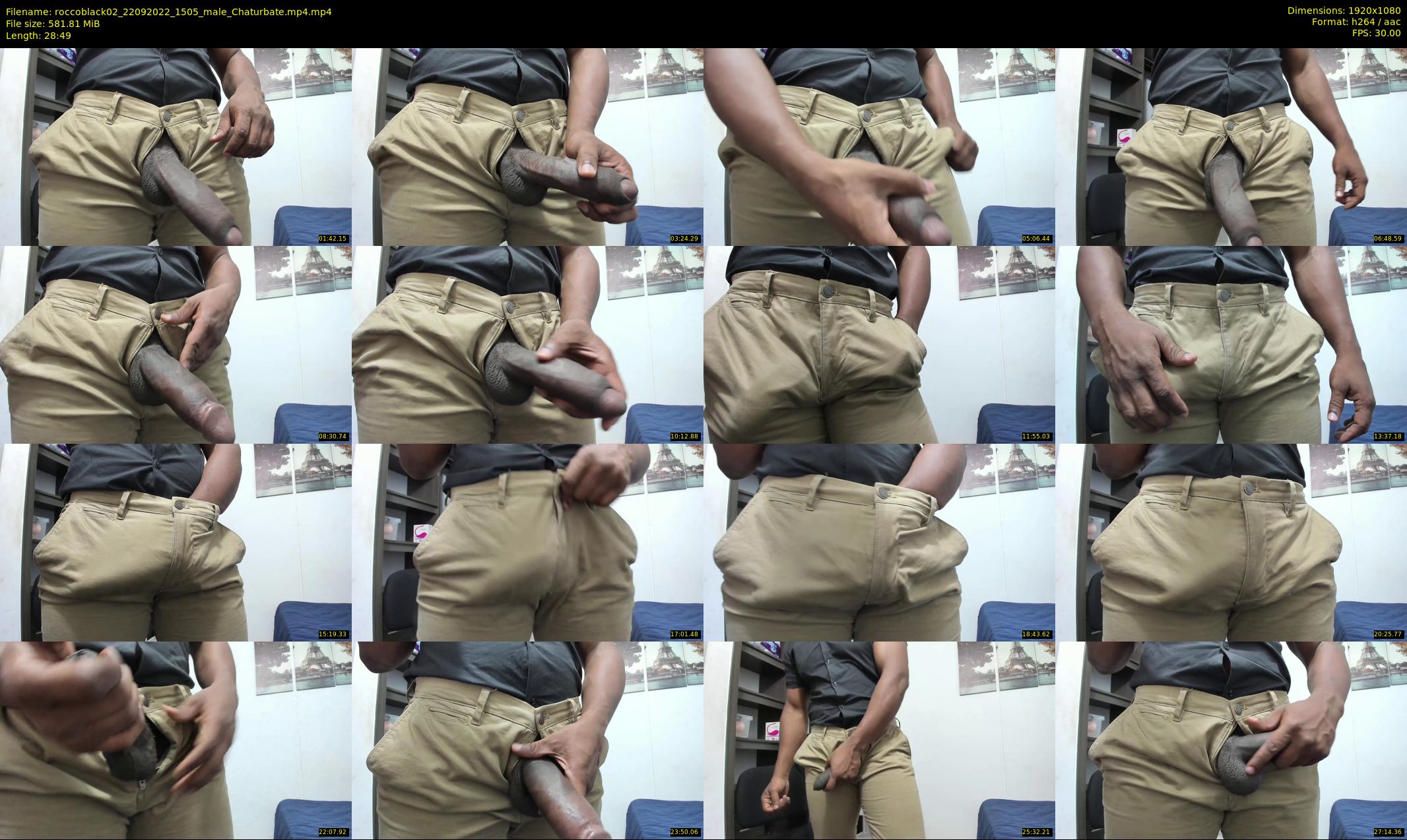 roccoblack02 — 29 minute Chaturbate male cam show recording, 1080p, Sep 22, 2022