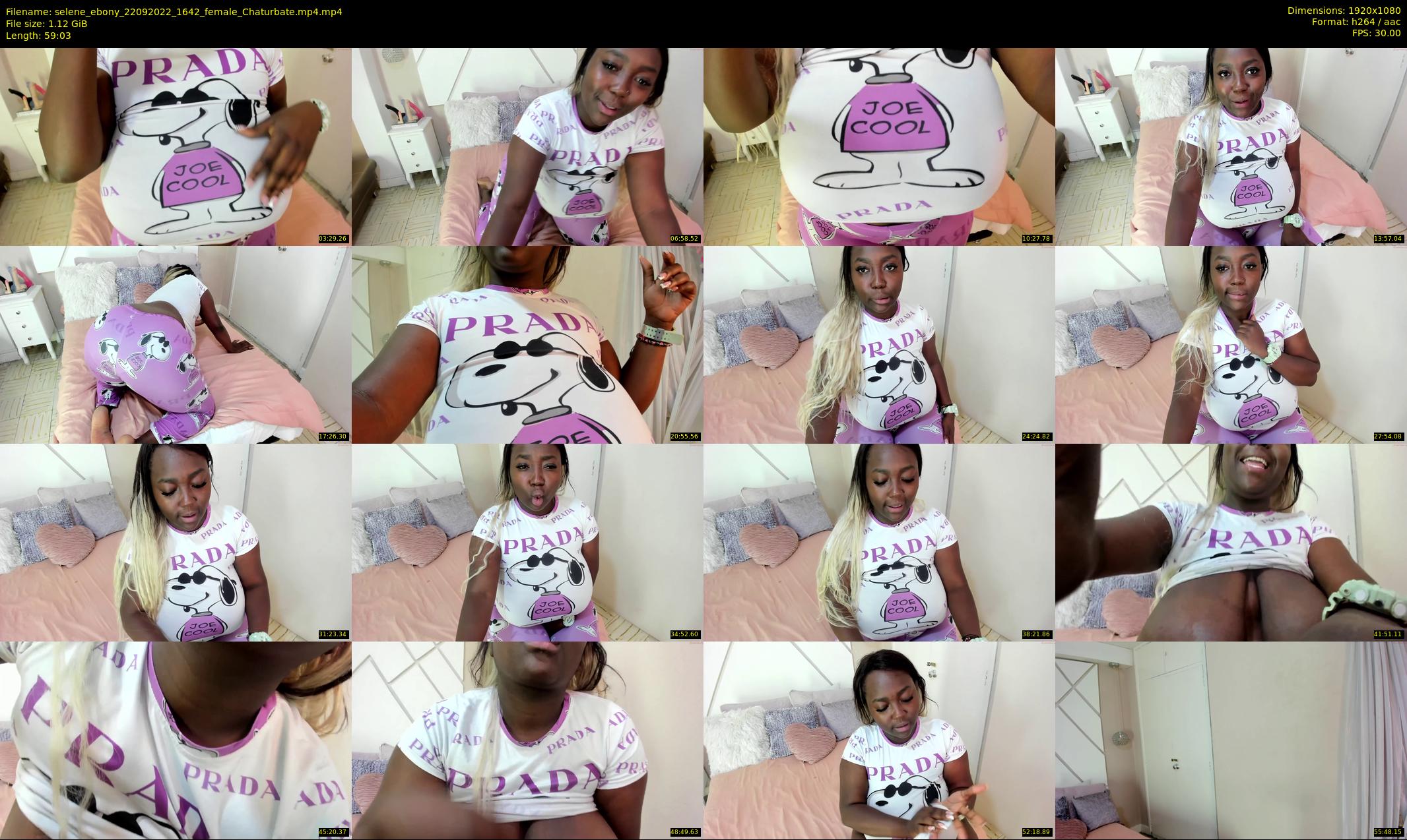 selene_ebony — 60 minute Chaturbate female cam show recording, 1080p, Sep 22, 2022