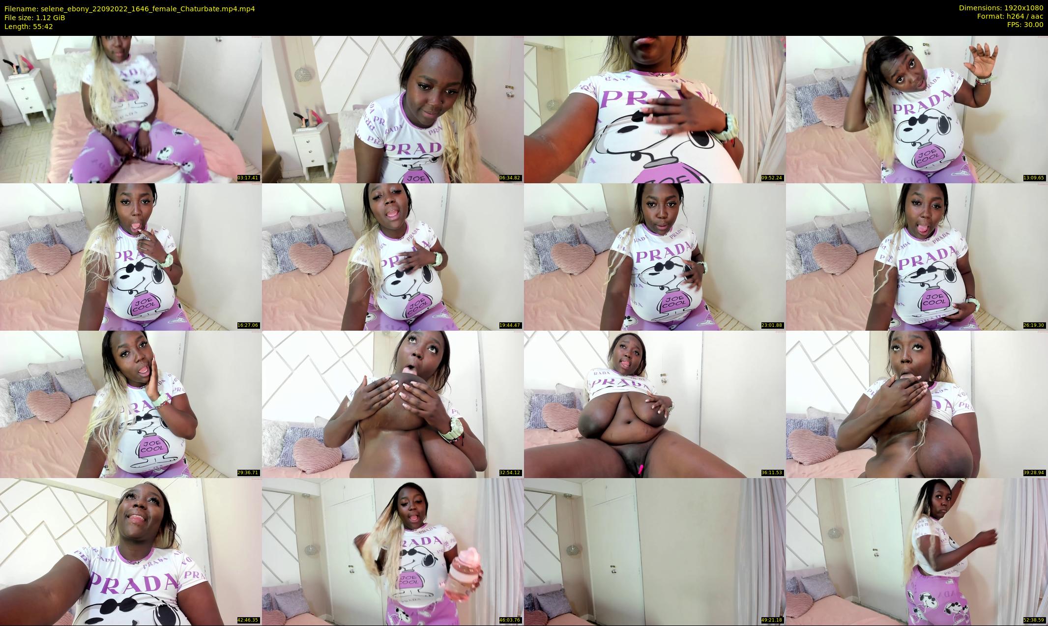 selene_ebony — 56 minute Chaturbate female cam show recording, 1080p, Sep 22, 2022