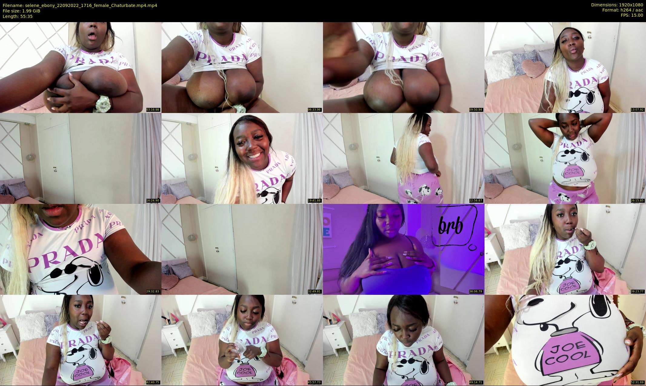 selene_ebony — 56 minute Chaturbate female cam show recording, 1080p, Sep 22, 2022