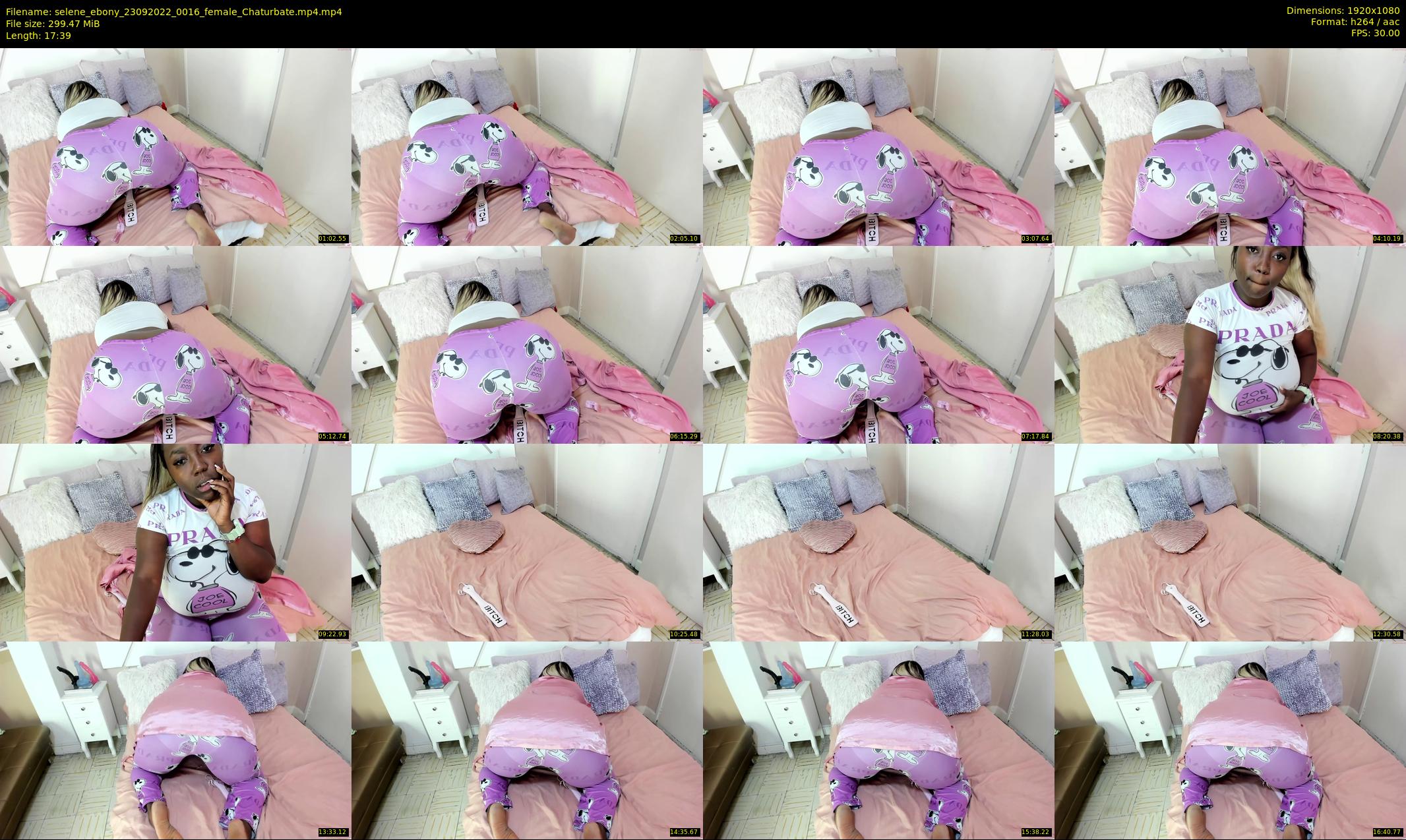 selene_ebony — 18 minute Chaturbate female cam show recording, 1080p, Sep 23, 2022