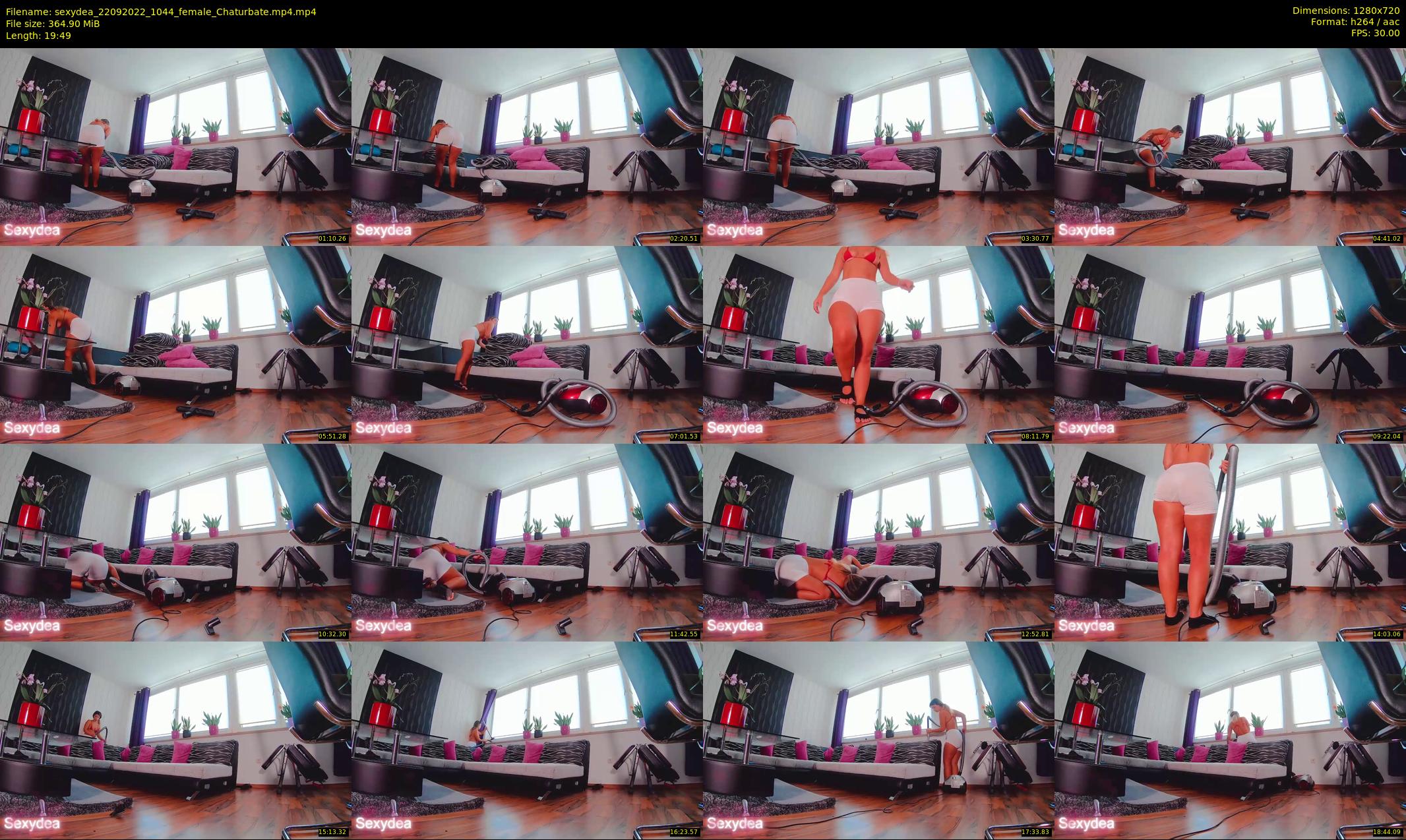 sexydea — 20 minute Chaturbate female cam show recording, 720p, Sep 22, 2022