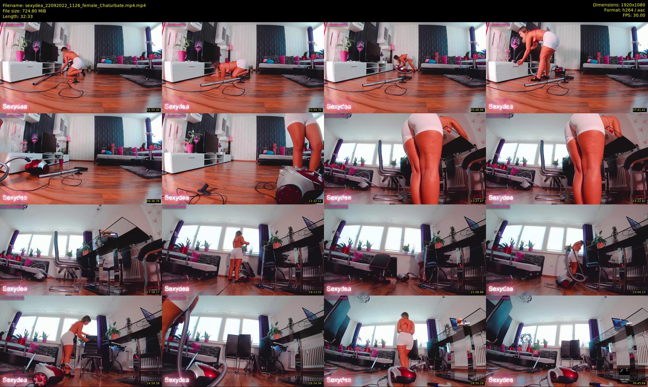 sexydea — 33 minute Chaturbate female cam show recording, 1080p, Sep 22, 2022