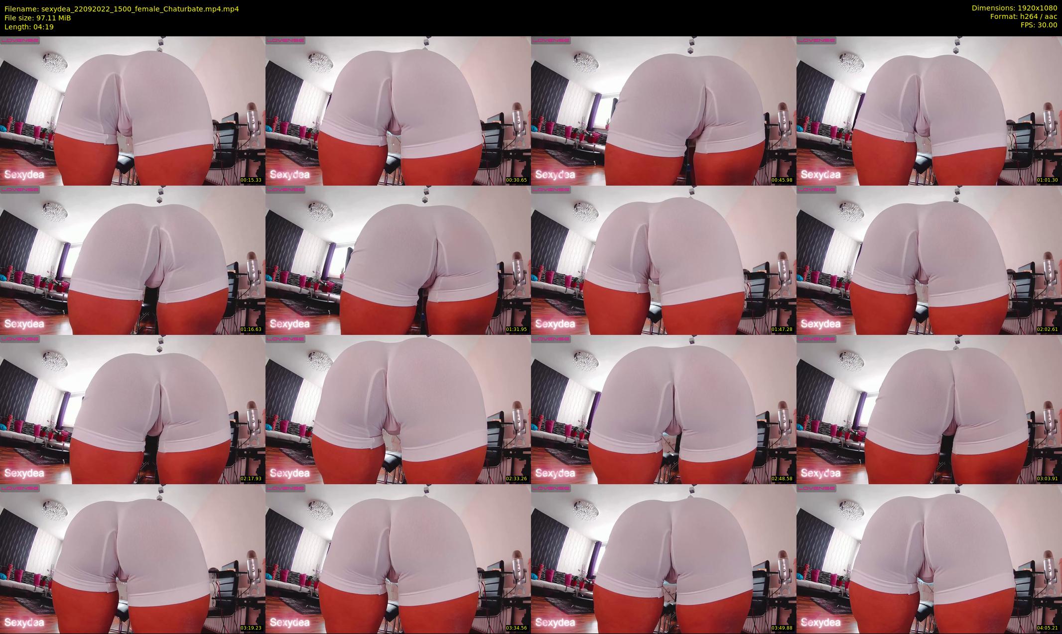 sexydea — 5 minute Chaturbate female cam show recording, 1080p, Sep 22, 2022