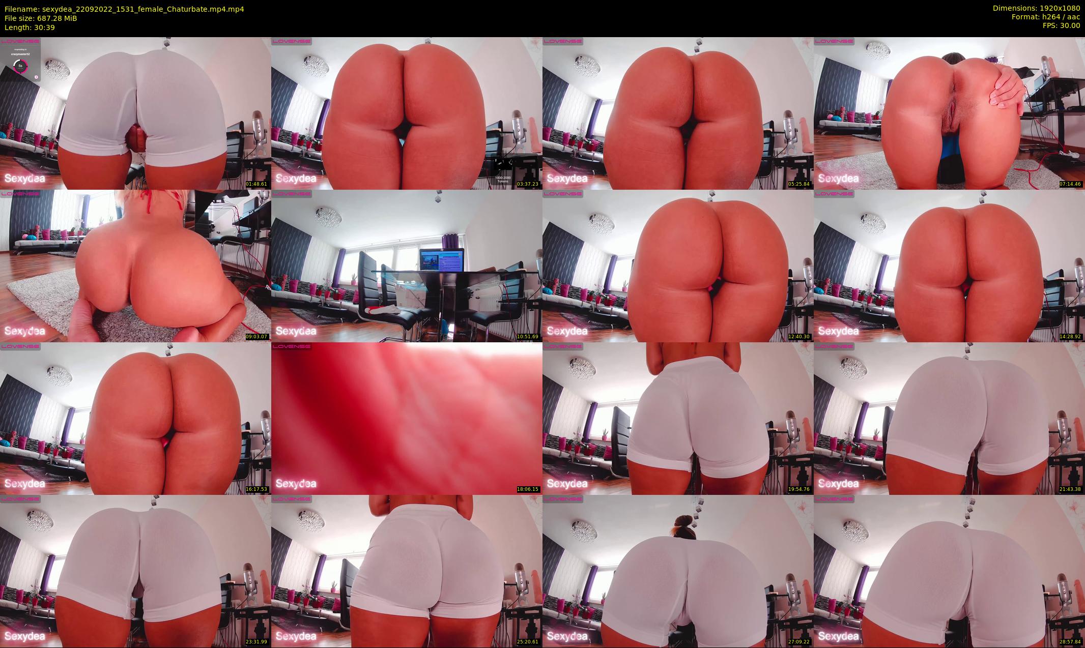 sexydea — 31 minute Chaturbate female cam show recording, 1080p, Sep 22, 2022