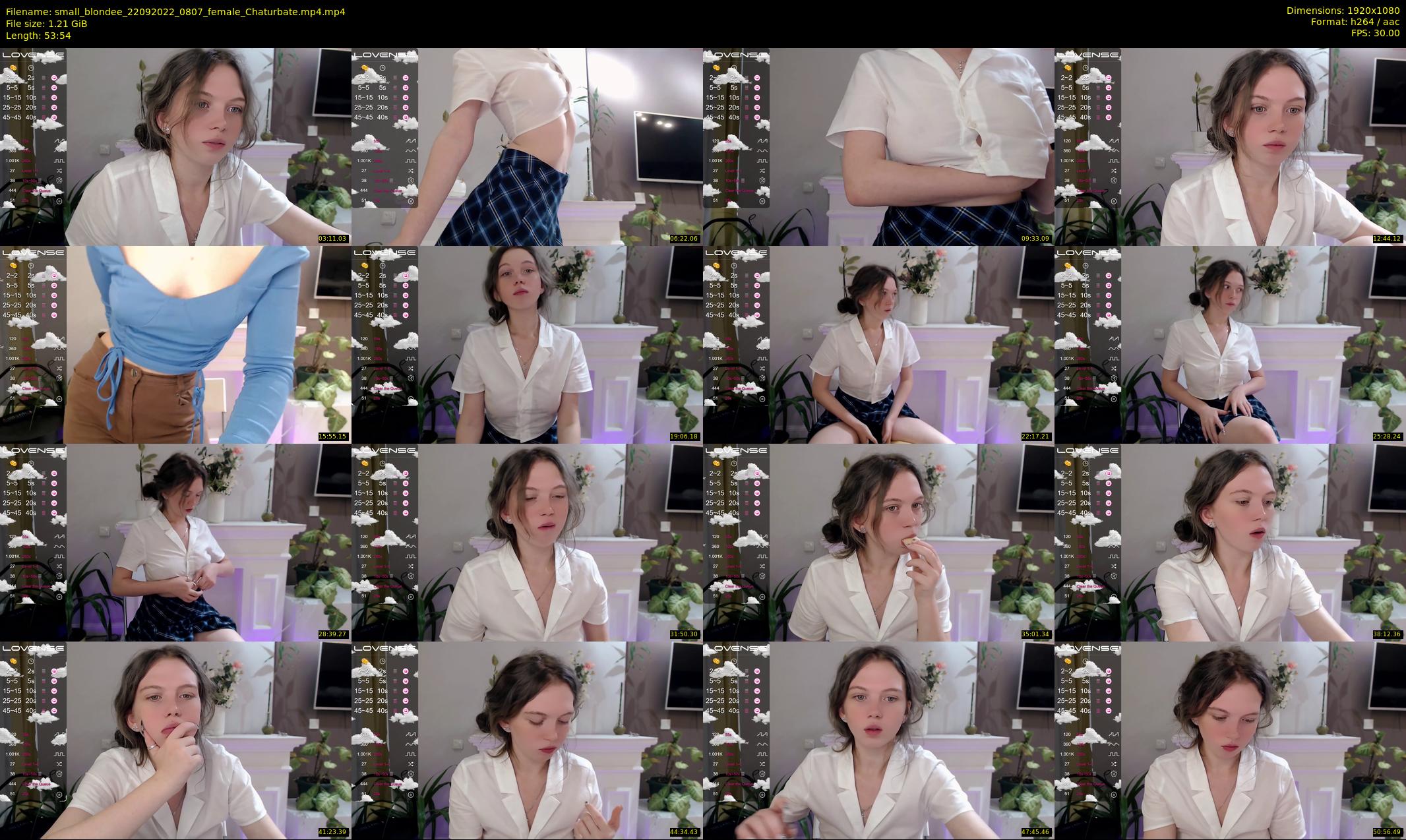 small_blondee — 54 minute Chaturbate female cam show recording, 1080p, Sep 22, 2022
