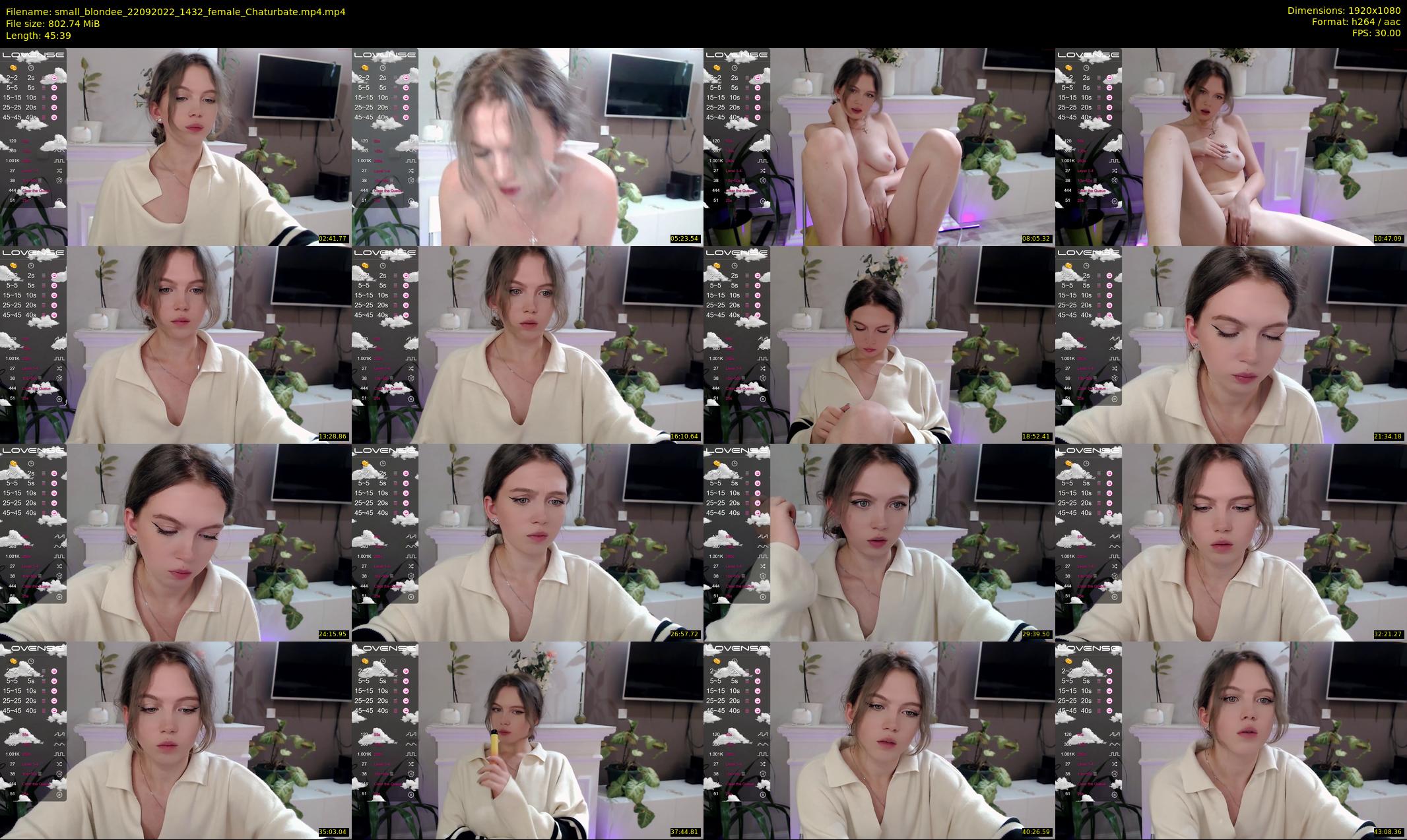 small_blondee — 46 minute Chaturbate female cam show recording, 1080p, Sep 22, 2022