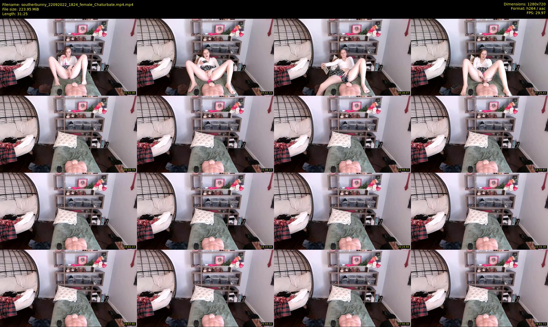 southerbunny — 32 minute Chaturbate female cam show recording, 720p, Sep 22, 2022