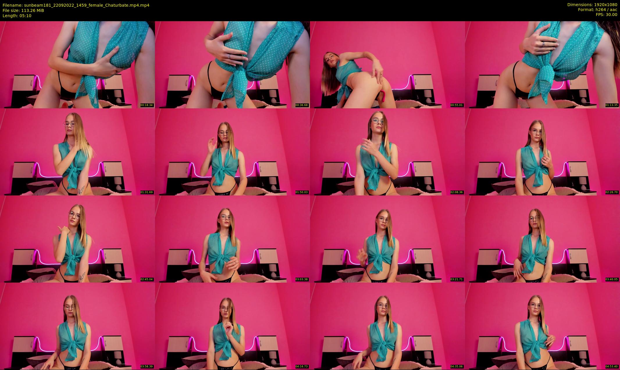 sunbeam181 — 6 minute Chaturbate female cam show recording, 1080p, Sep 22, 2022