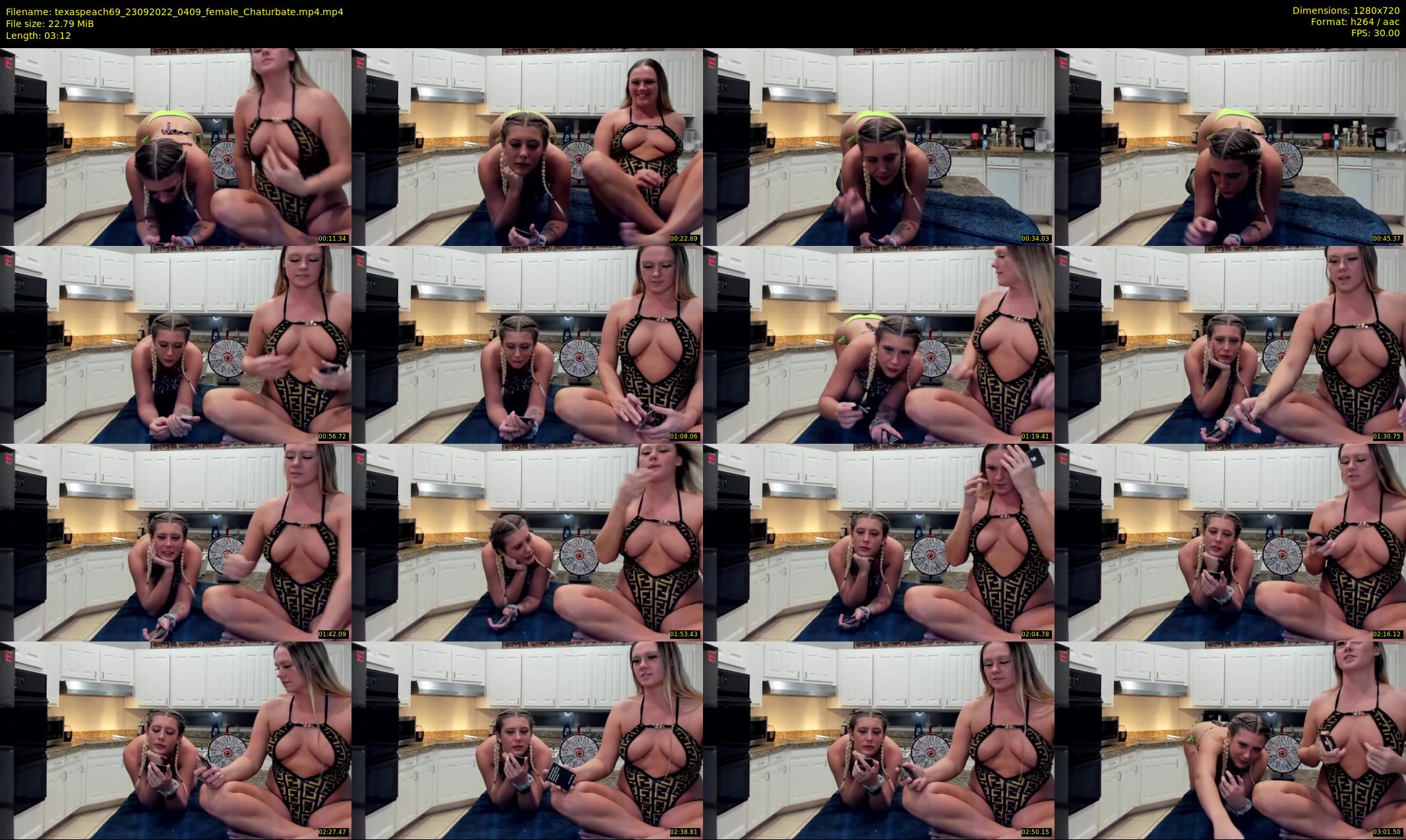 texaspeach69 — 4 minute Chaturbate female cam show recording, 720p, Sep 23, 2022
