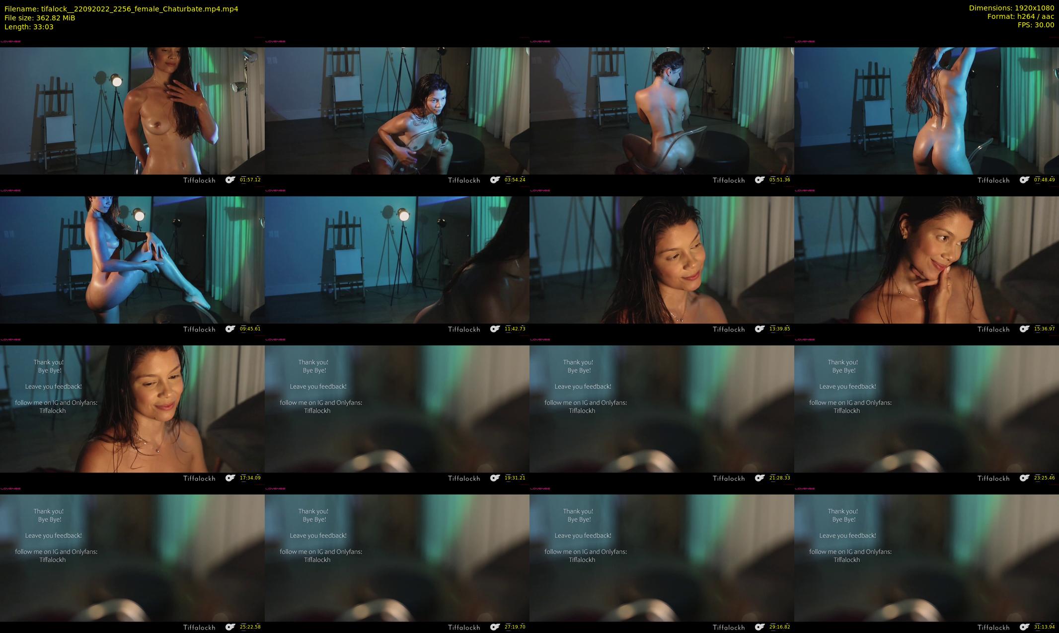 tifalock_ — 34 minute Chaturbate female cam show recording, 1080p, Sep 22, 2022