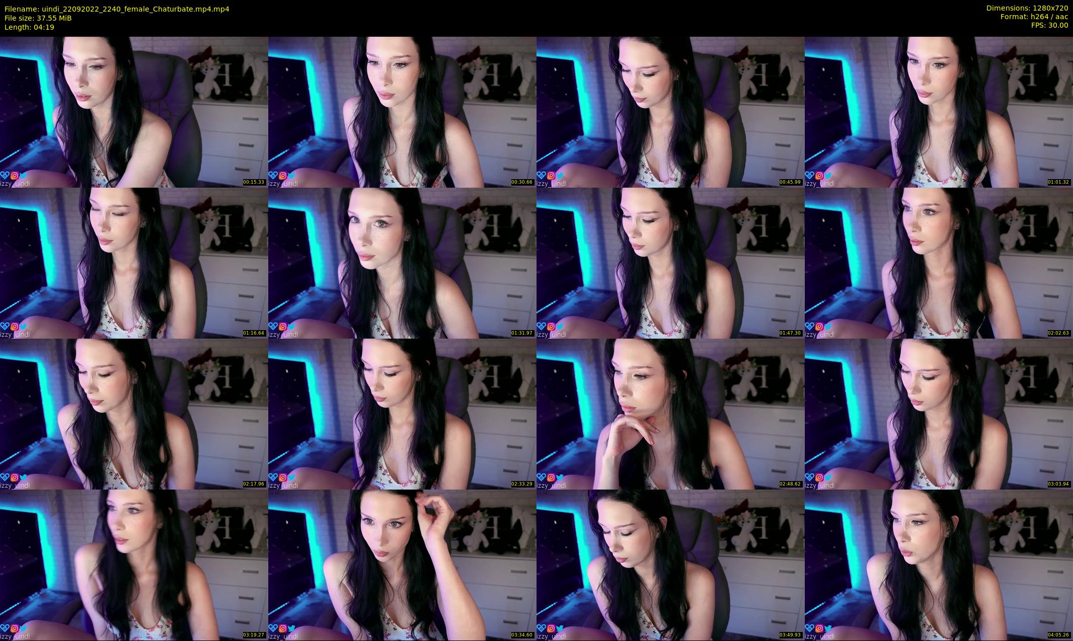 uindi — 5 minute Chaturbate female cam show recording, 720p, Sep 22, 2022