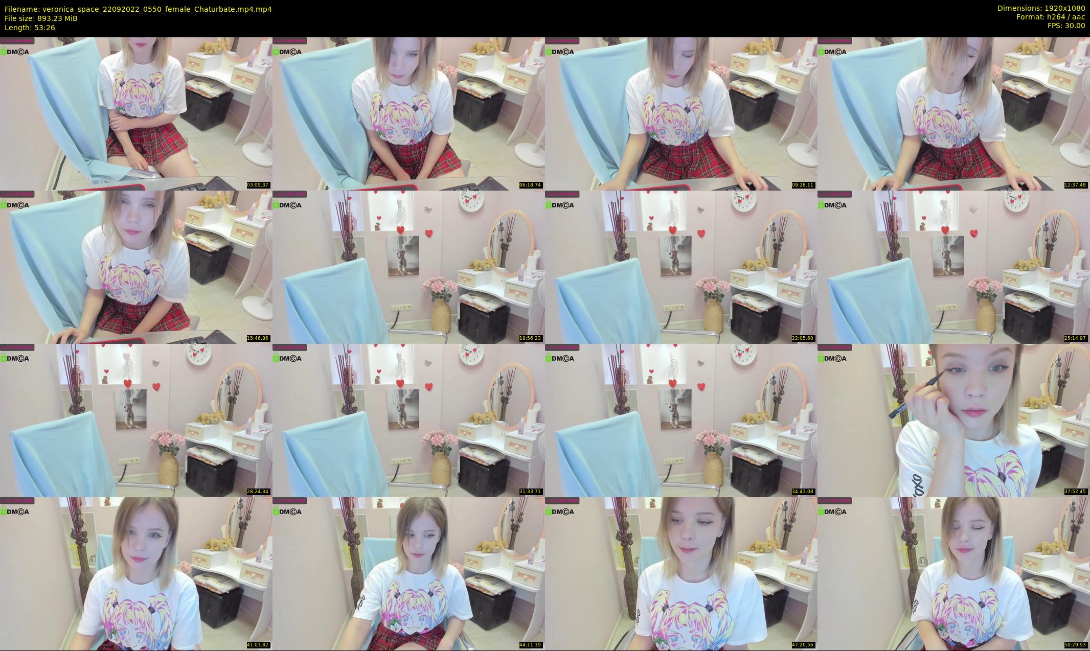 veronica_space — 54 minute Chaturbate female cam show recording, 1080p, Sep 22, 2022