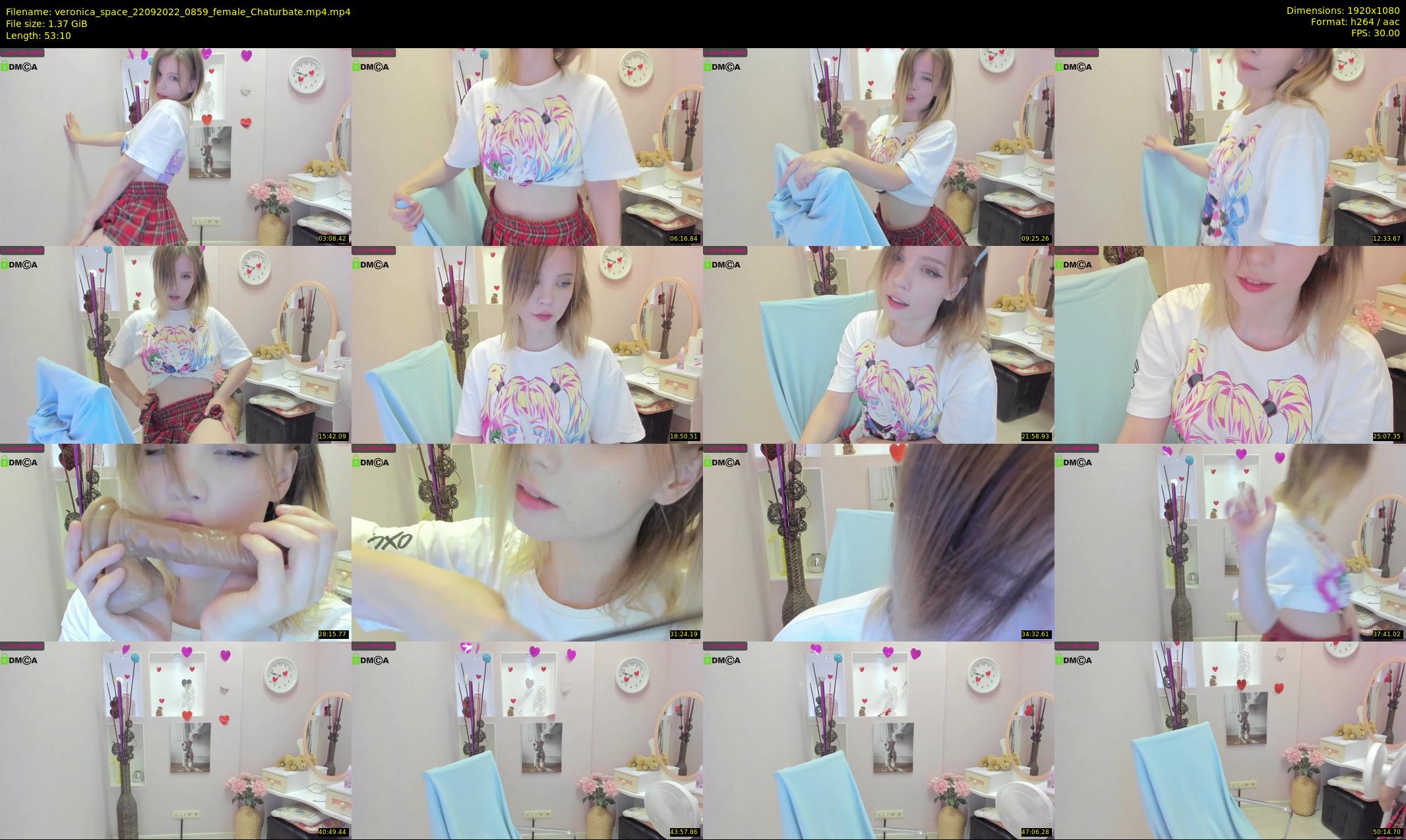 veronica_space — 54 minute Chaturbate female cam show recording, 1080p, Sep 22, 2022