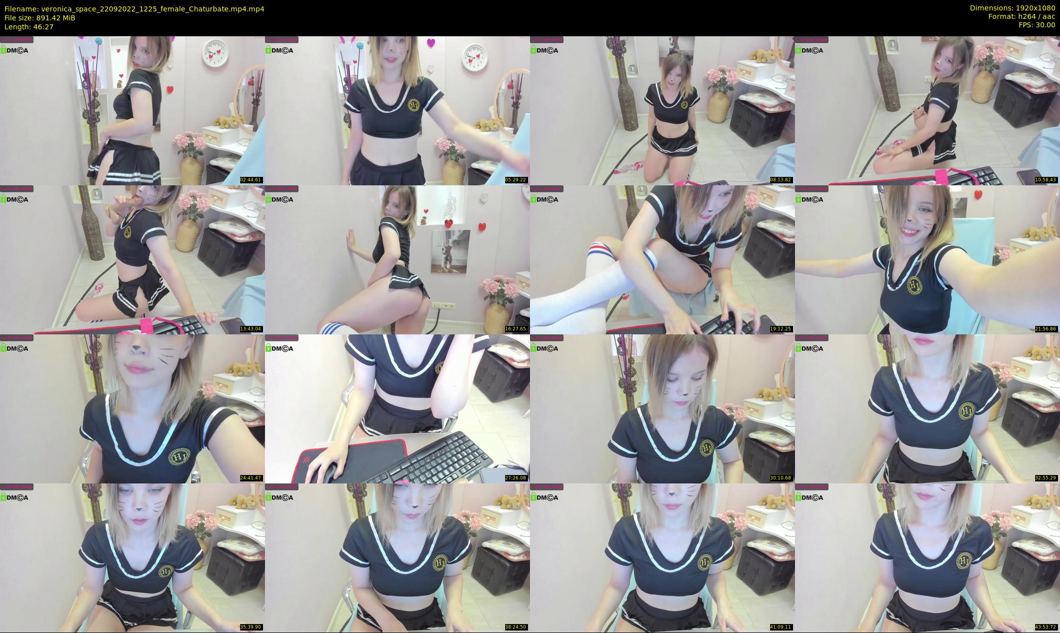 veronica_space — 47 minute Chaturbate female cam show recording, 1080p, Sep 22, 2022
