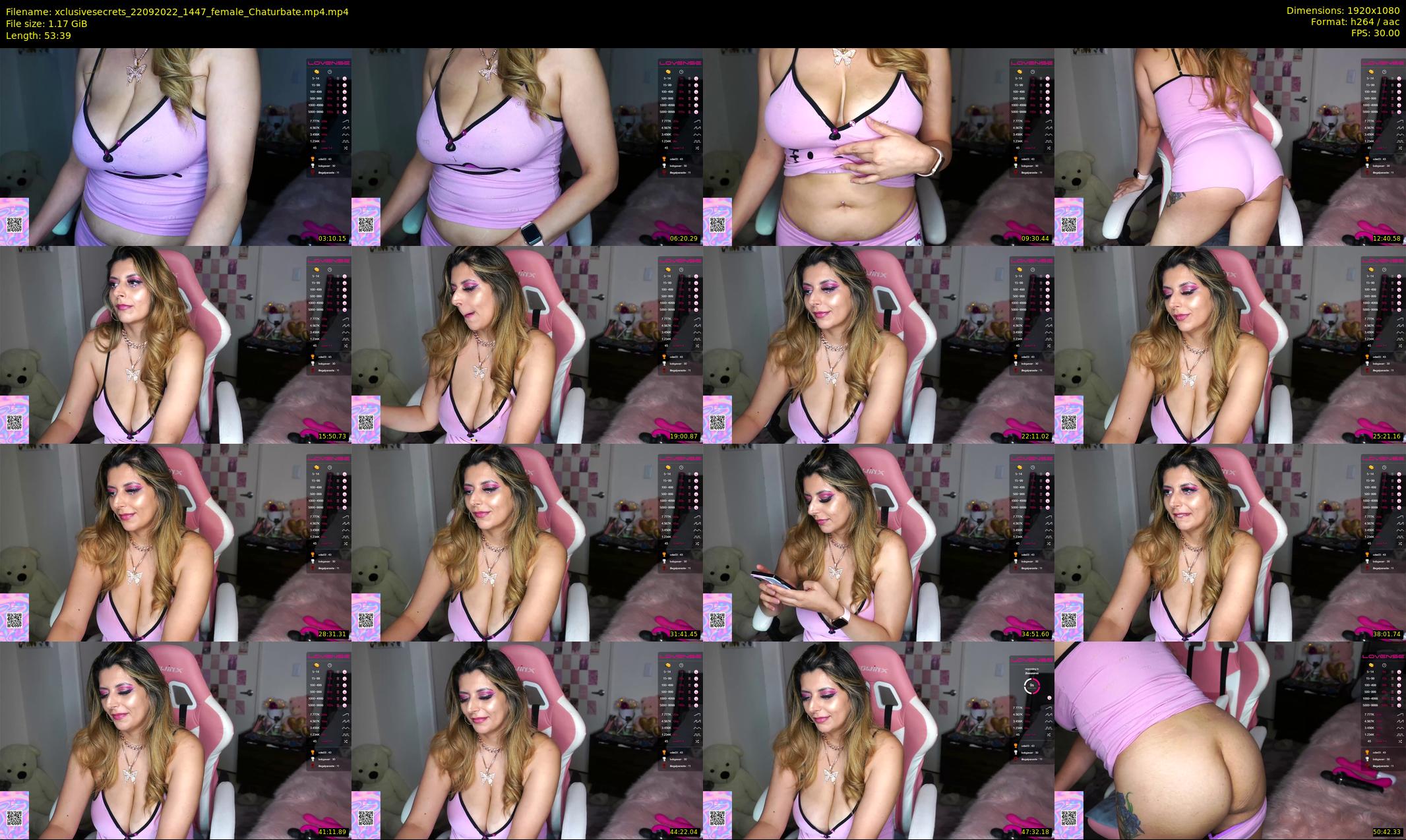 xclusivesecrets — 54 minute Chaturbate female cam show recording, 1080p, Sep 22, 2022