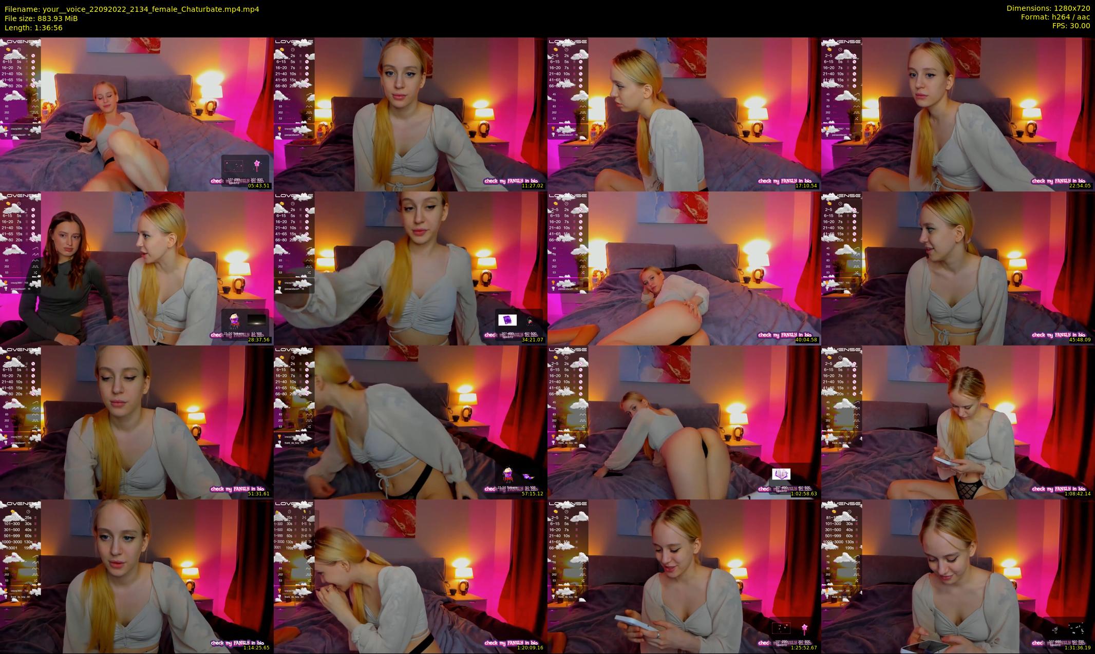 your__voice — 97 minute Chaturbate female cam show recording, 720p, Sep 22, 2022